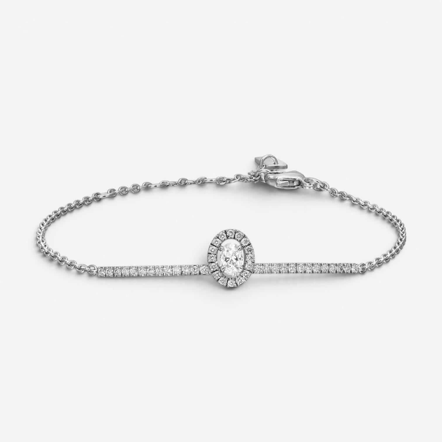 Messika Glam'Azone 18K White Gold Diamond Bracelet 06177-WG