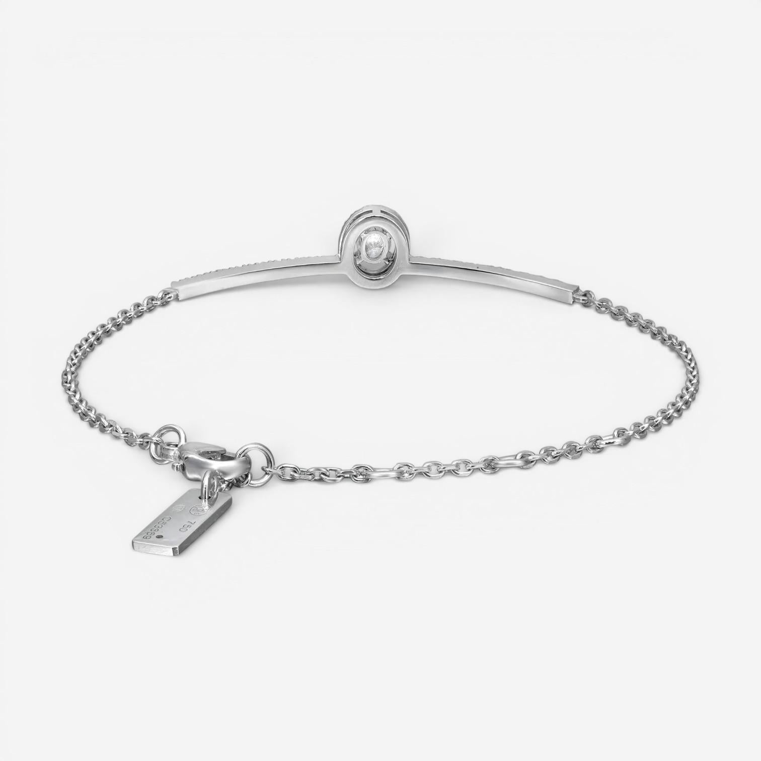 Messika Glam'Azone 18K White Gold Diamond Bracelet 06177-WG — view 5