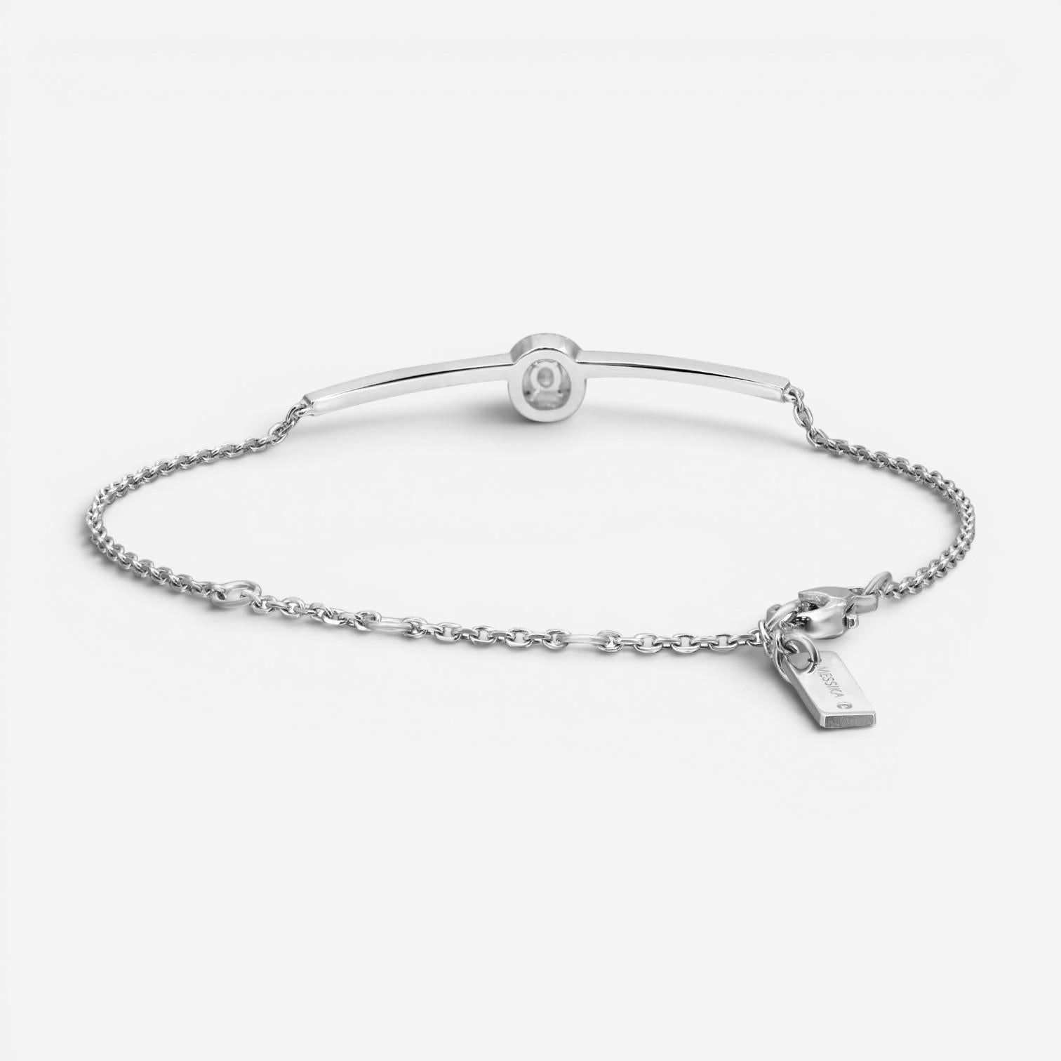 Messika Glam'Azone 18K White Gold Diamond Chain Bracelet 06176-WG — view 5