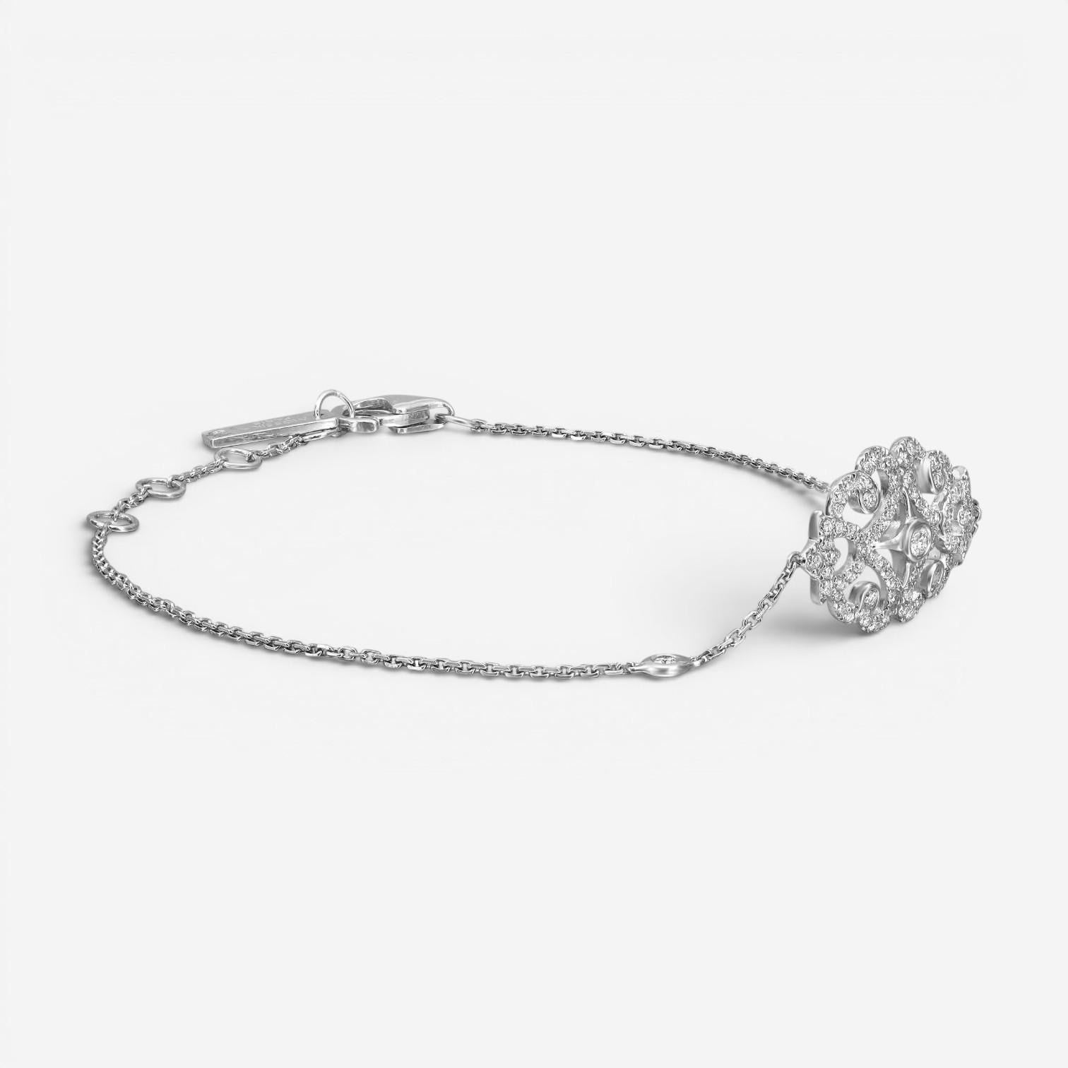 Messika Sultane 18K White Gold Diamond Bracelet 05253-WG — view 3