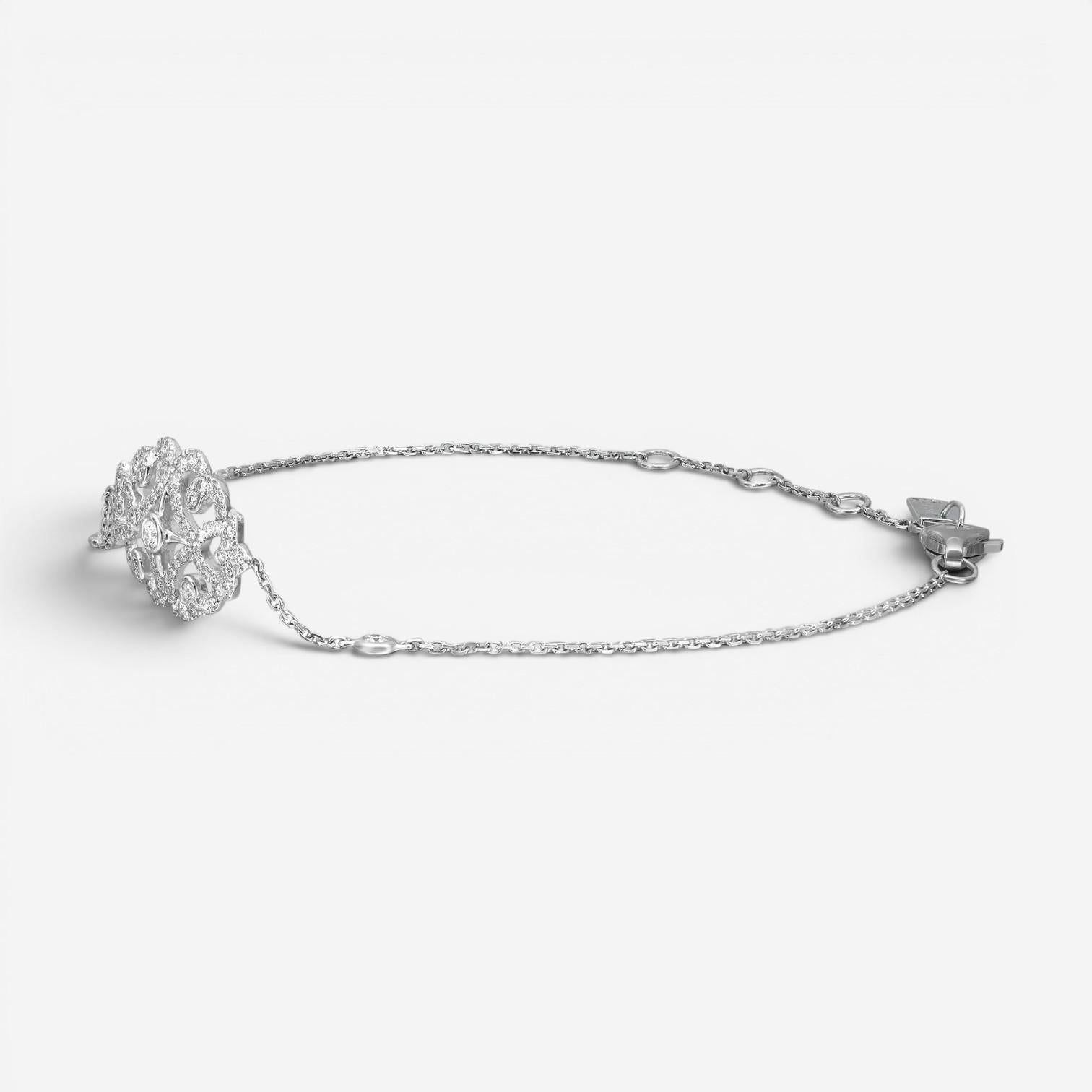 Messika Sultane 18K White Gold Diamond Bracelet 05253-WG — view 4
