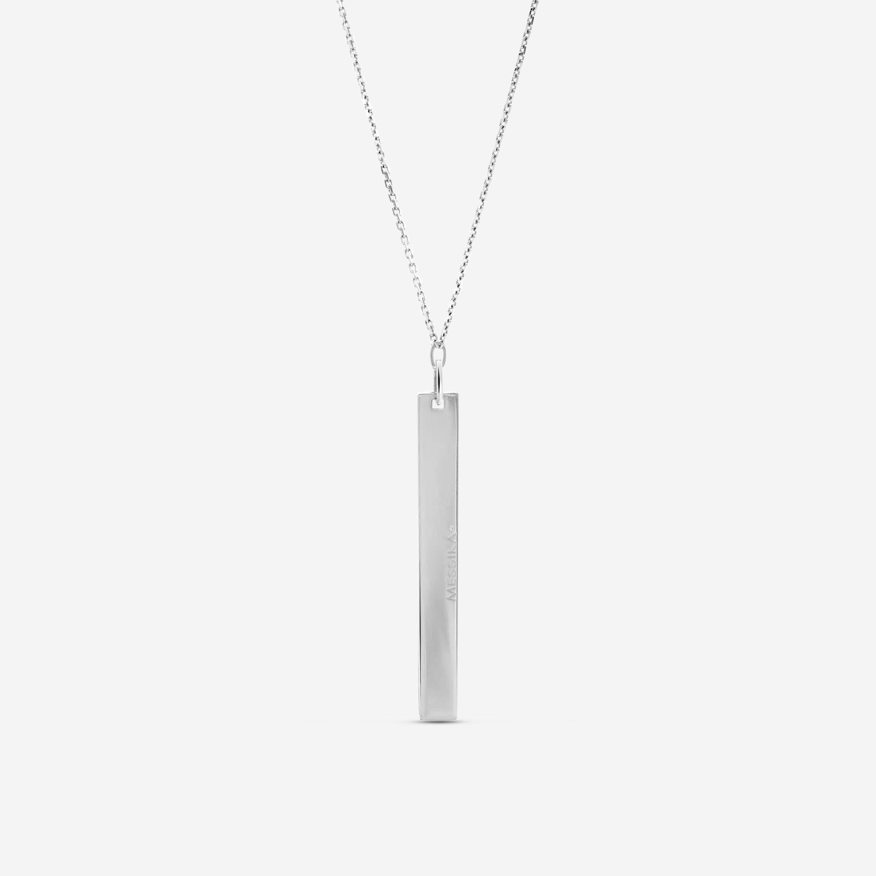 Messika Sautoir Kate 18K White Gold Diamond Bar Pendant Necklace 05781-WG — view 3