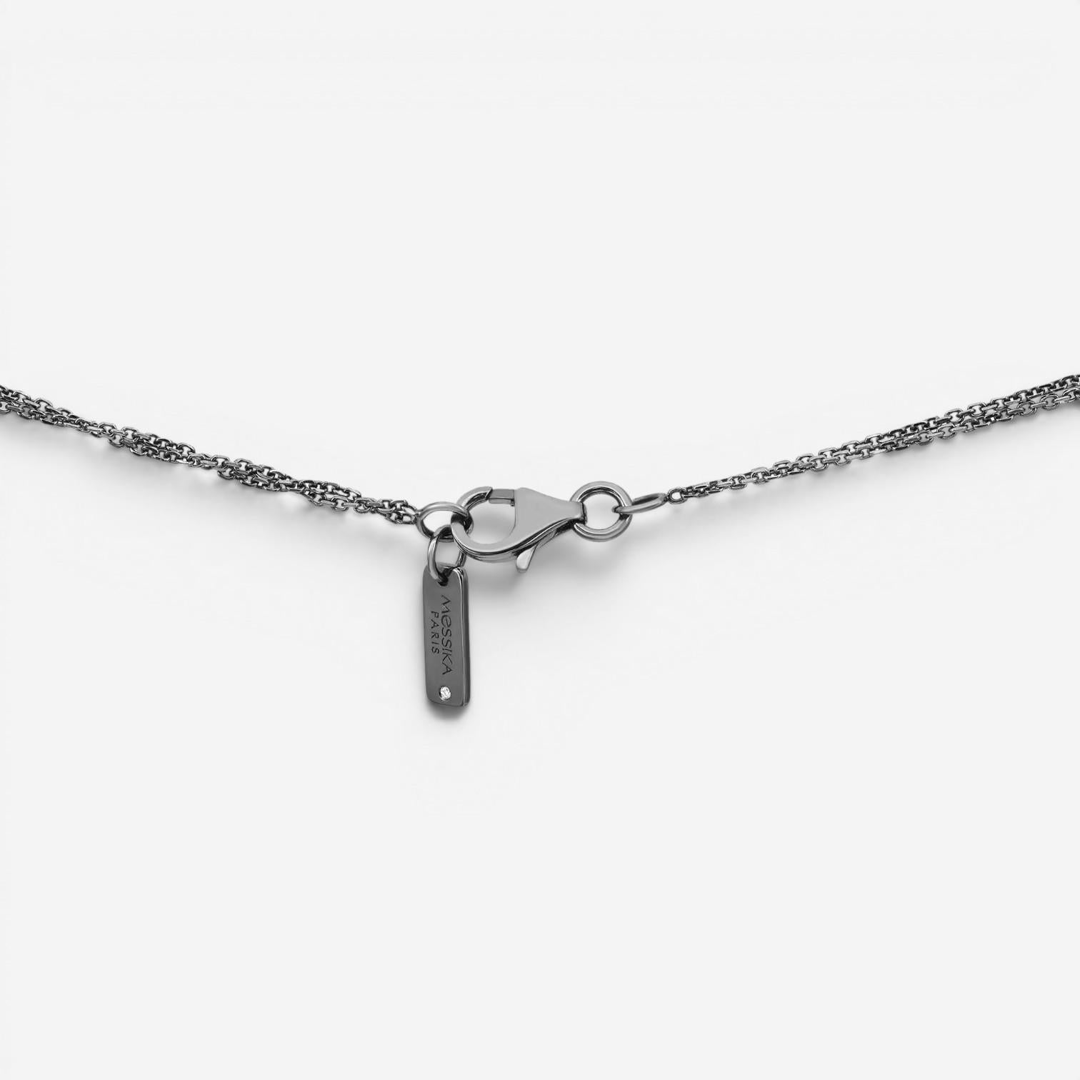 Messika Butterfly 18K Blackened White Gold Diamond Pendant Necklace 04788-BG — view 5