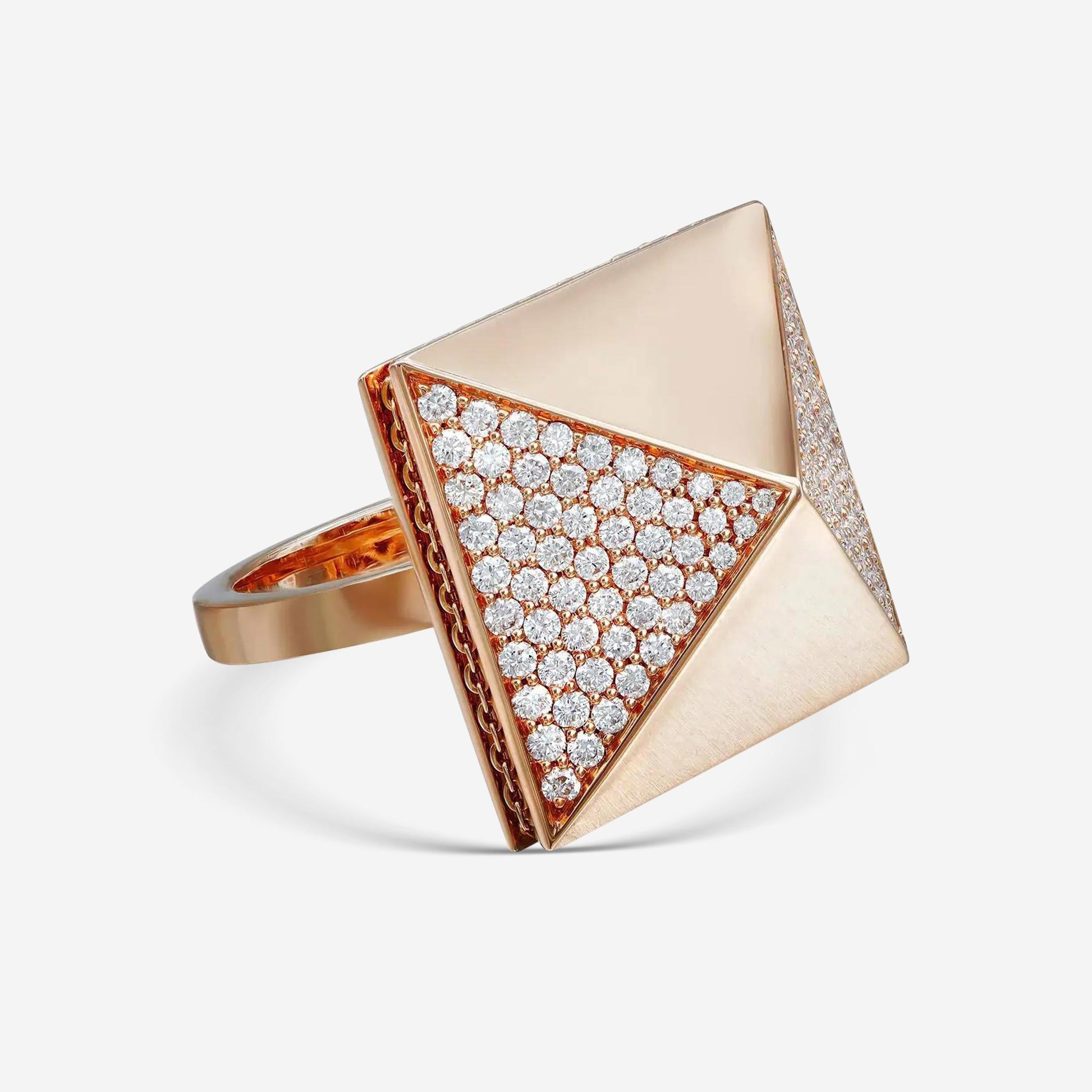 Messika Spiky 18K Rose Gold Diamond Cocktail Ring Sz. 6.5 05640-PG-53 — view 3