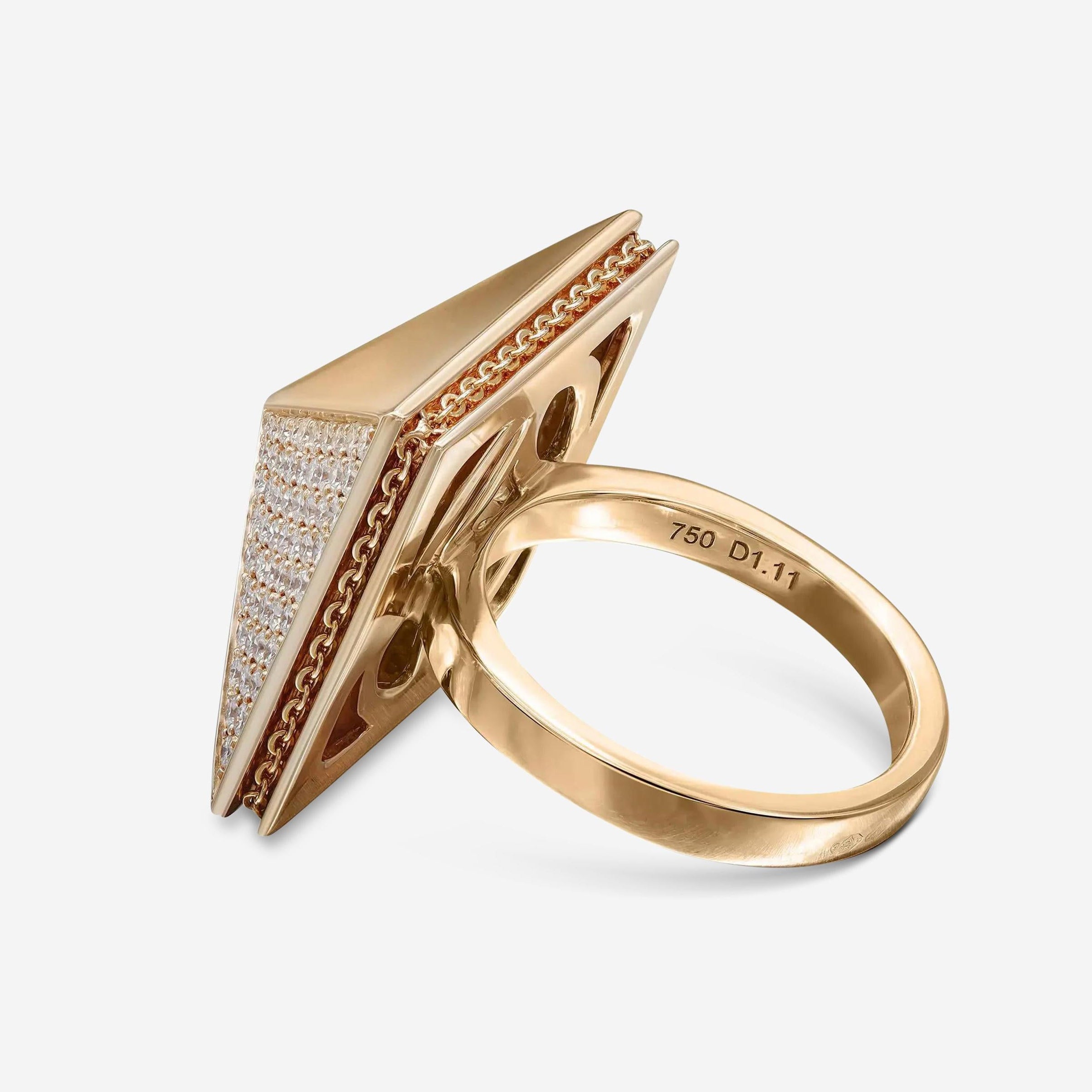 Messika Spiky 18K Rose Gold Diamond Cocktail Ring Sz. 6.5 05640-PG-53 — view 4
