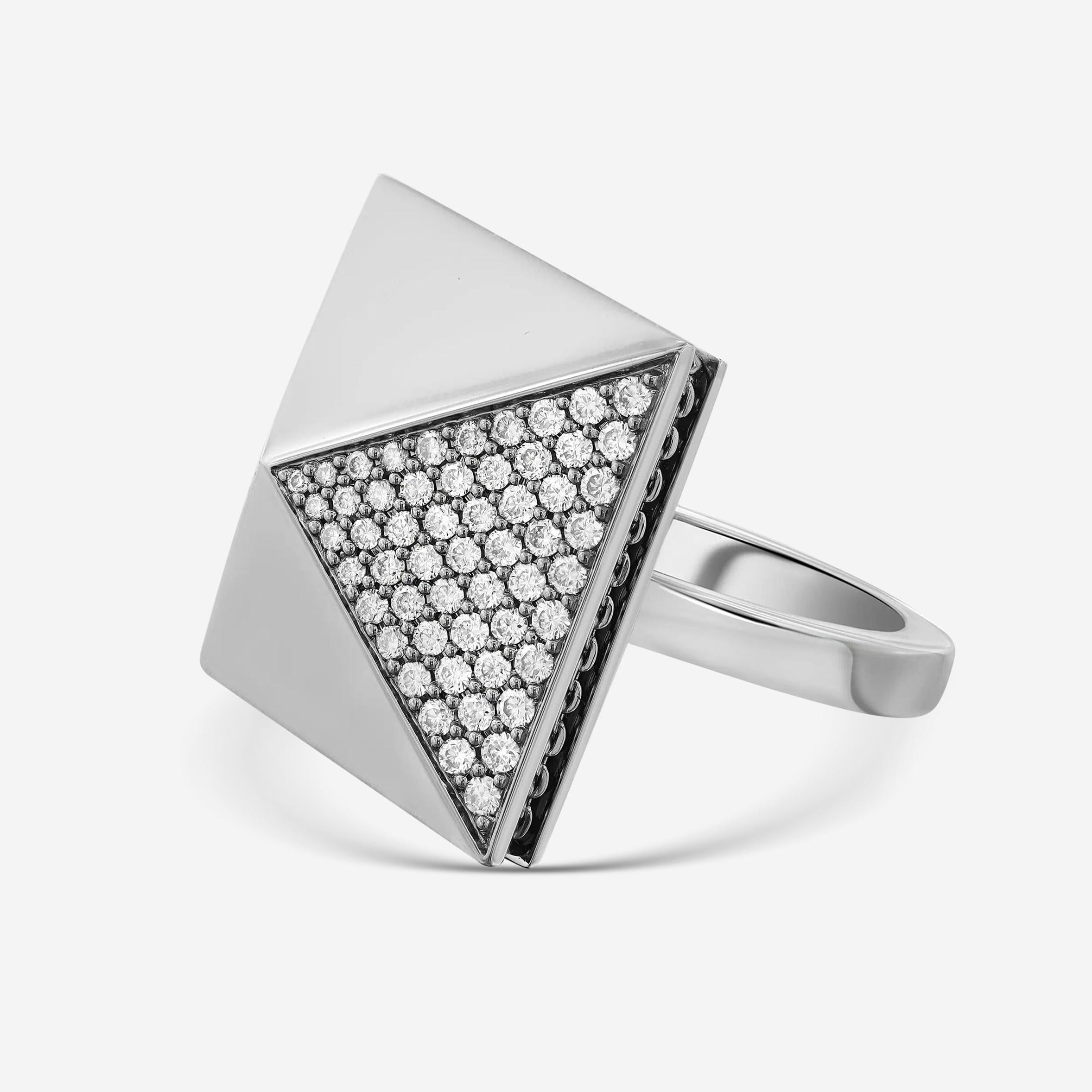 Messika Spiky 18K Blackened White Gold Diamond Cocktail Ring Sz. 6.5 05640-BG-53 — view 3
