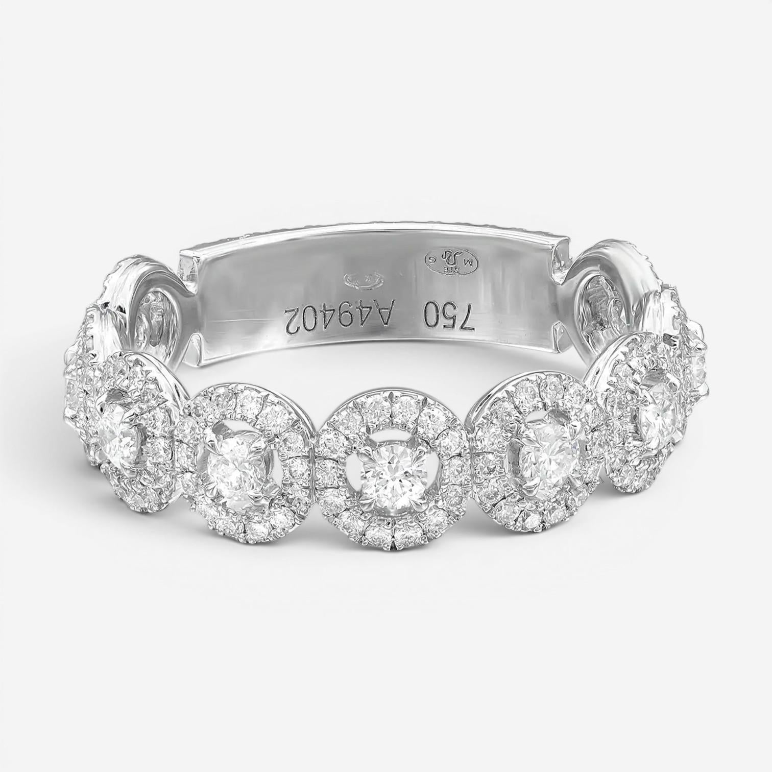 Messika All Joy 18K White Gold Diamond Band Ring 05495-WG-53