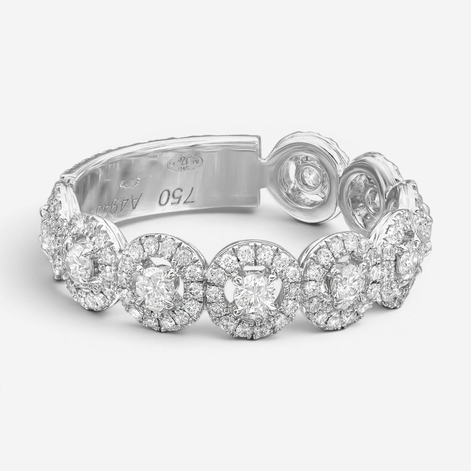 Messika All Joy 18K White Gold Diamond Band Ring 05495-WG-53 — view 3