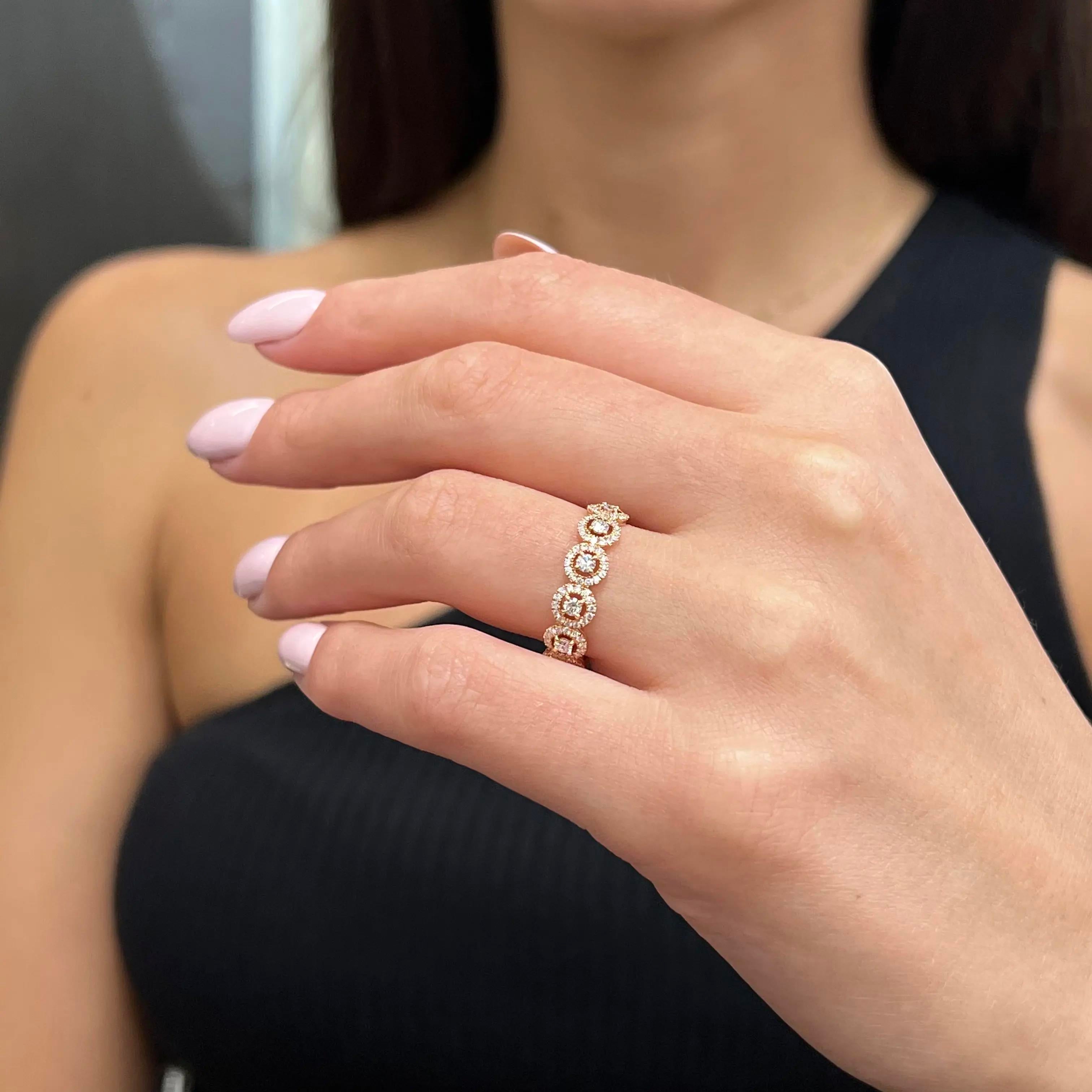 Messika All Joy 18K Rose Gold Diamond Band Ring Sz. 7.25 05495-PG-55 — view 2