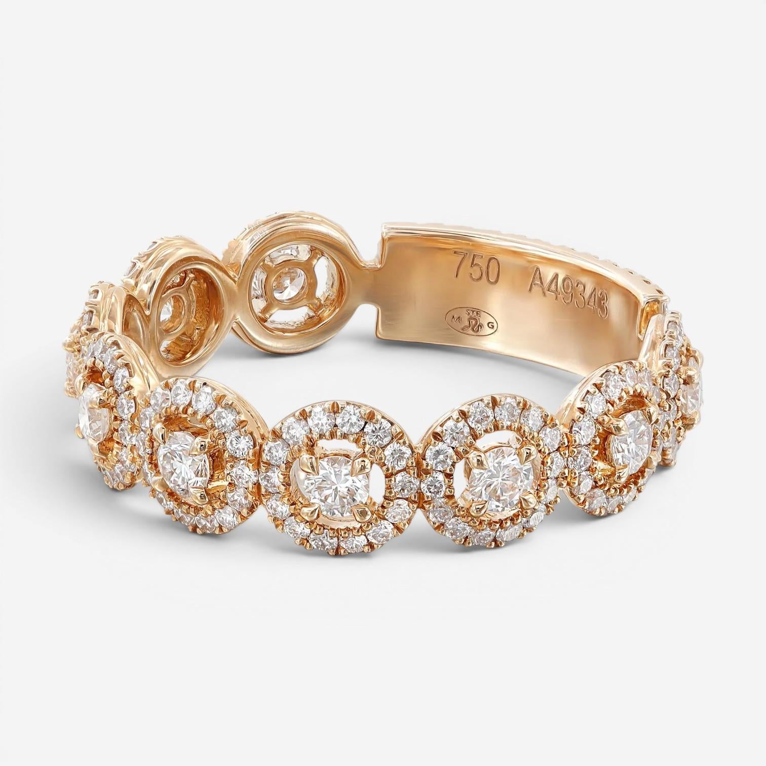 Messika All Joy 18K Rose Gold Diamond Band Ring Sz. 7.25 05495-PG-55 — view 3