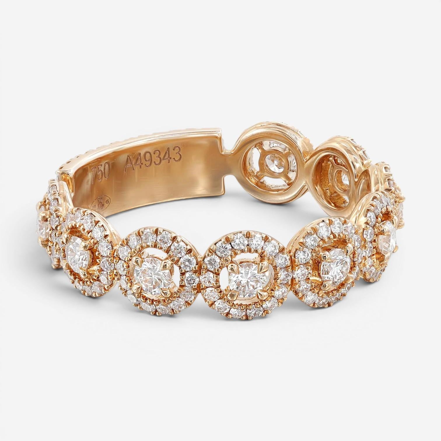 Messika All Joy 18K Rose Gold Diamond Band Ring Sz. 7.25 05495-PG-55 — view 4