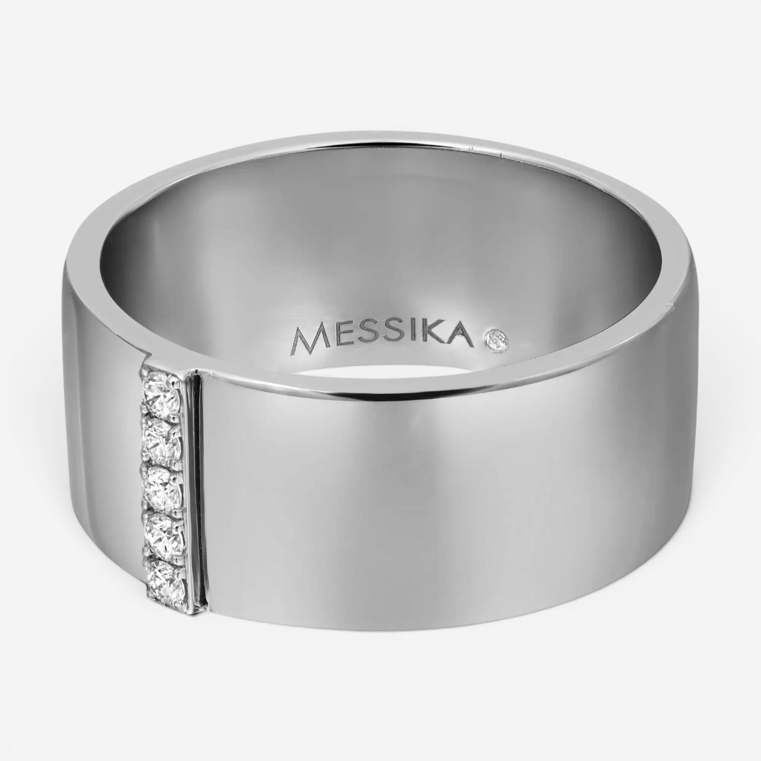 Messika Kate 18K White Gold Diamond Band Ring Sz. 6 06149-WG-52 — view 3
