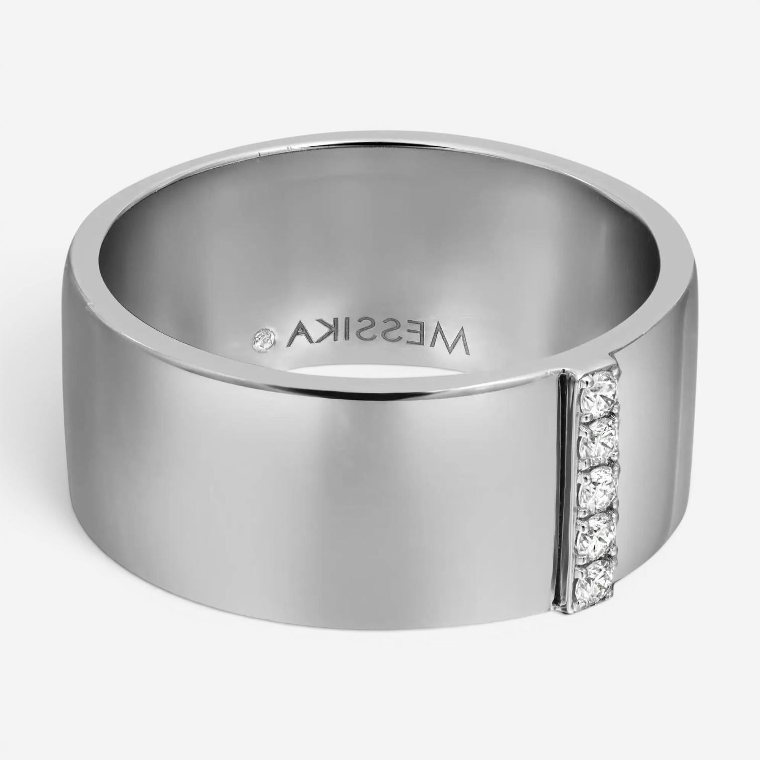 Messika Kate 18K White Gold Diamond Band Ring Sz. 6 06149-WG-52 — view 4