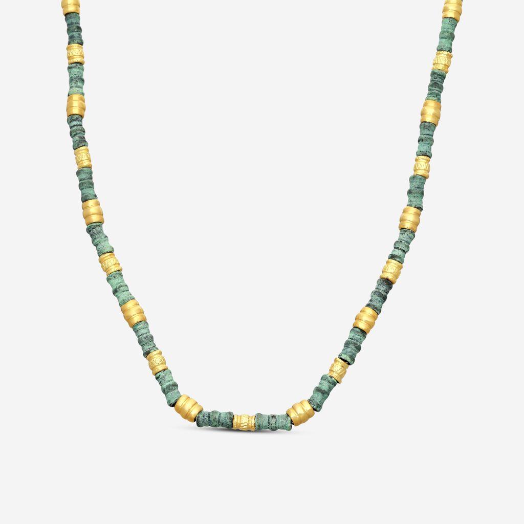 Armenta 18K Yellow Gold & Grey Sterling Silver Station Necklace 22292