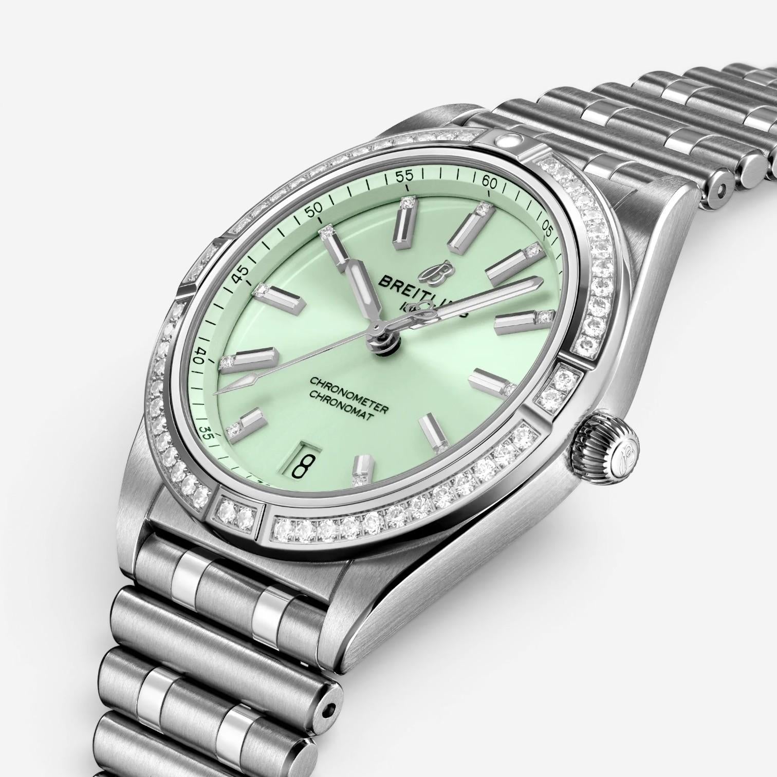Breitling Chronomat Diamond Automatic Ladies Watch A10380591L1A1 — view 2