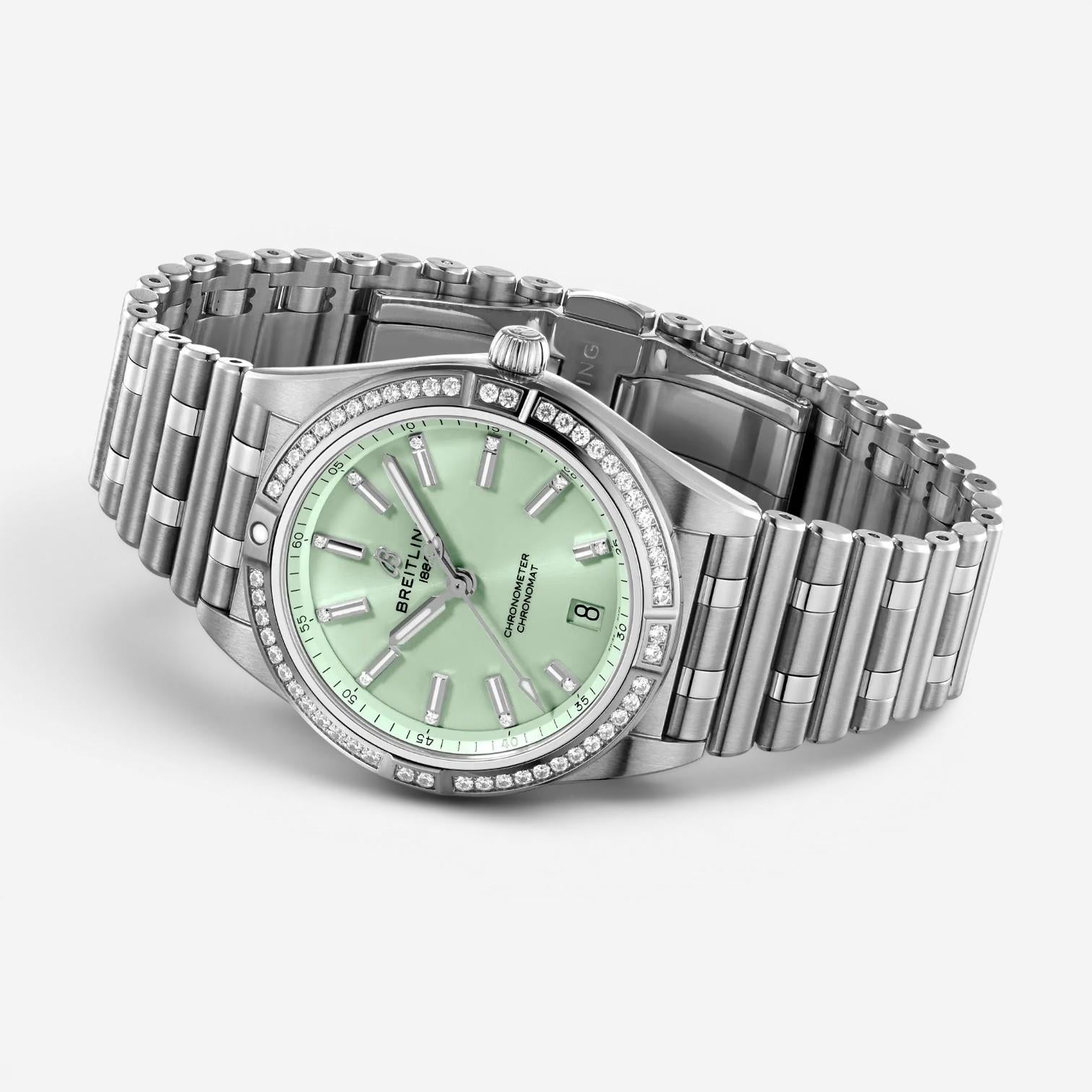 Breitling Chronomat Diamond Automatic Ladies Watch A10380591L1A1 — view 3