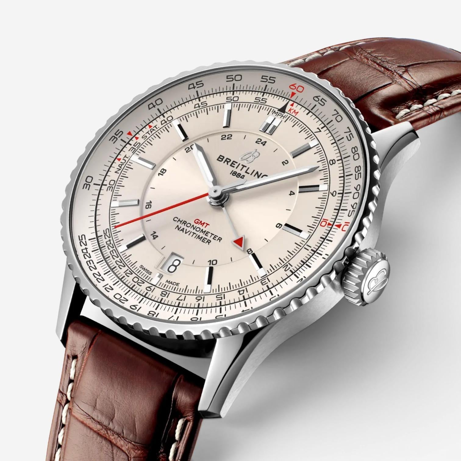 Breitling Navitimer GMT Stainless Steel Automatic Men's Watch A32310211G1P1 — view 2