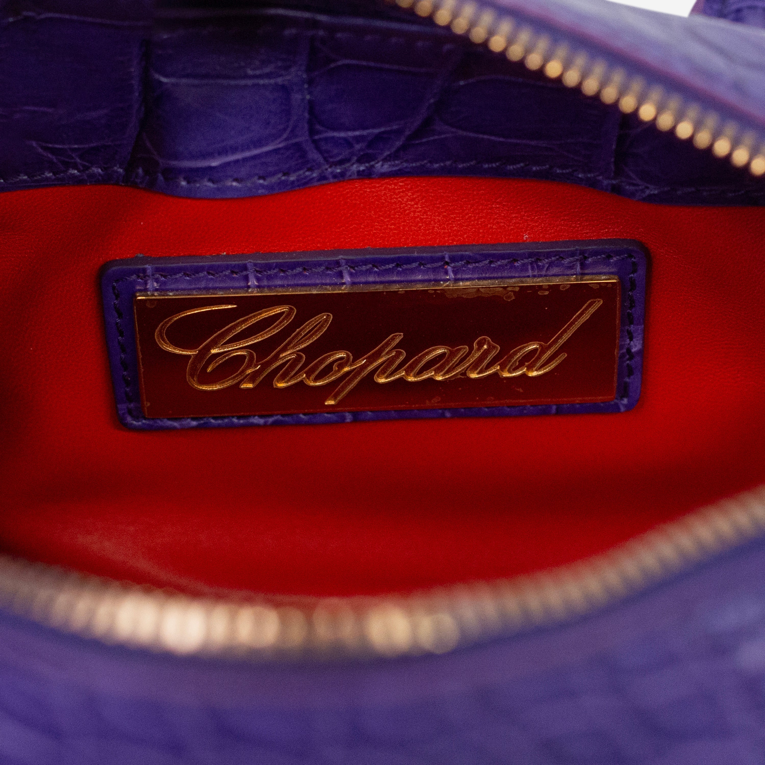Chopard Baby Caroline Purple Shiny Alligator Leather Handbag 95000-0283 — view 4