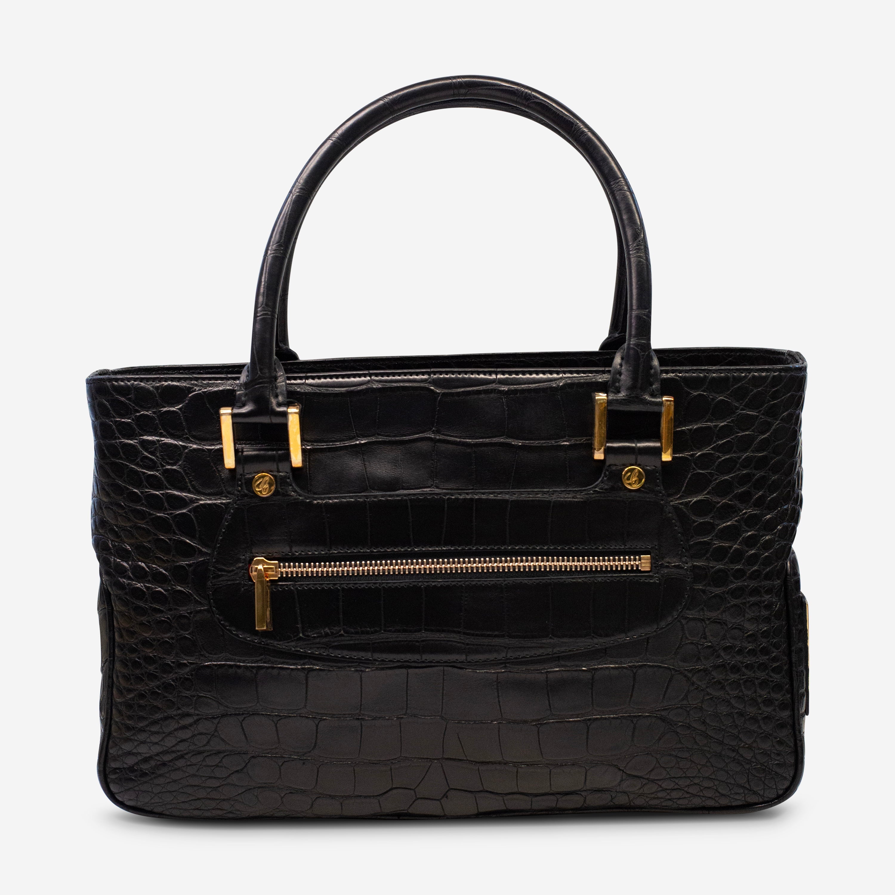 Chopard Riviera Matte Black Alligator Leather Handbag 95000-0178 — view 3