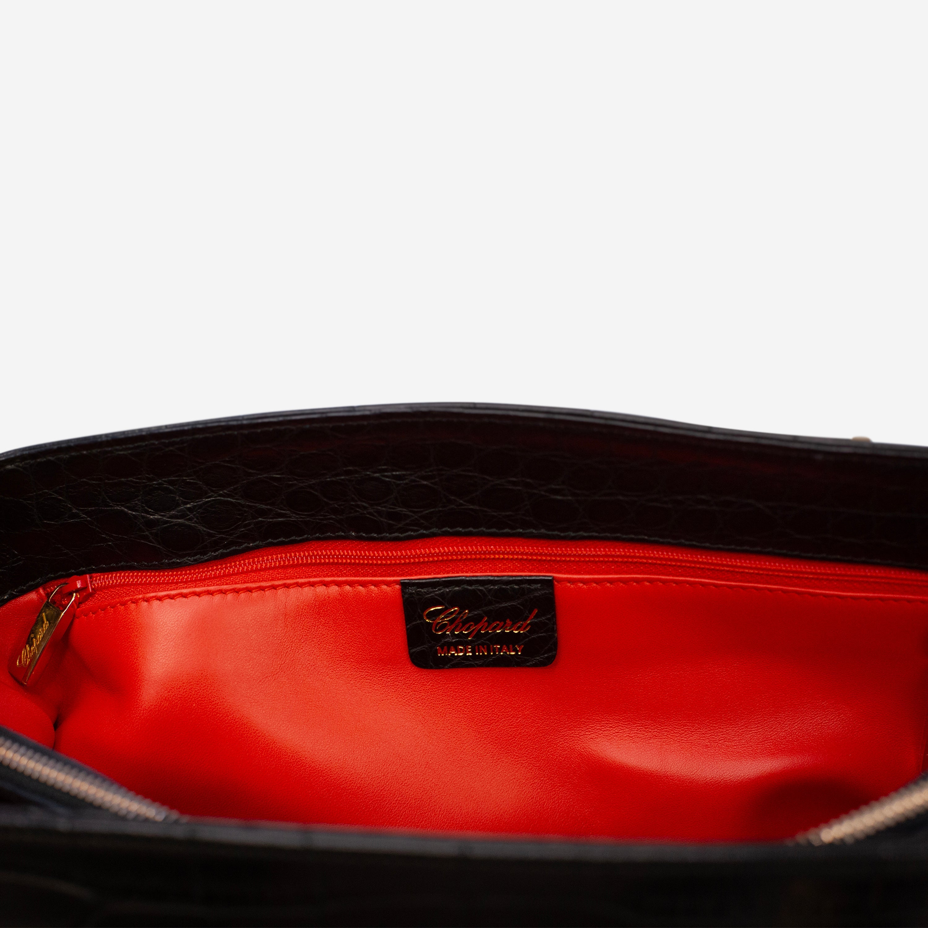 Chopard Riviera Matte Black Alligator Leather Handbag 95000-0178 — view 4