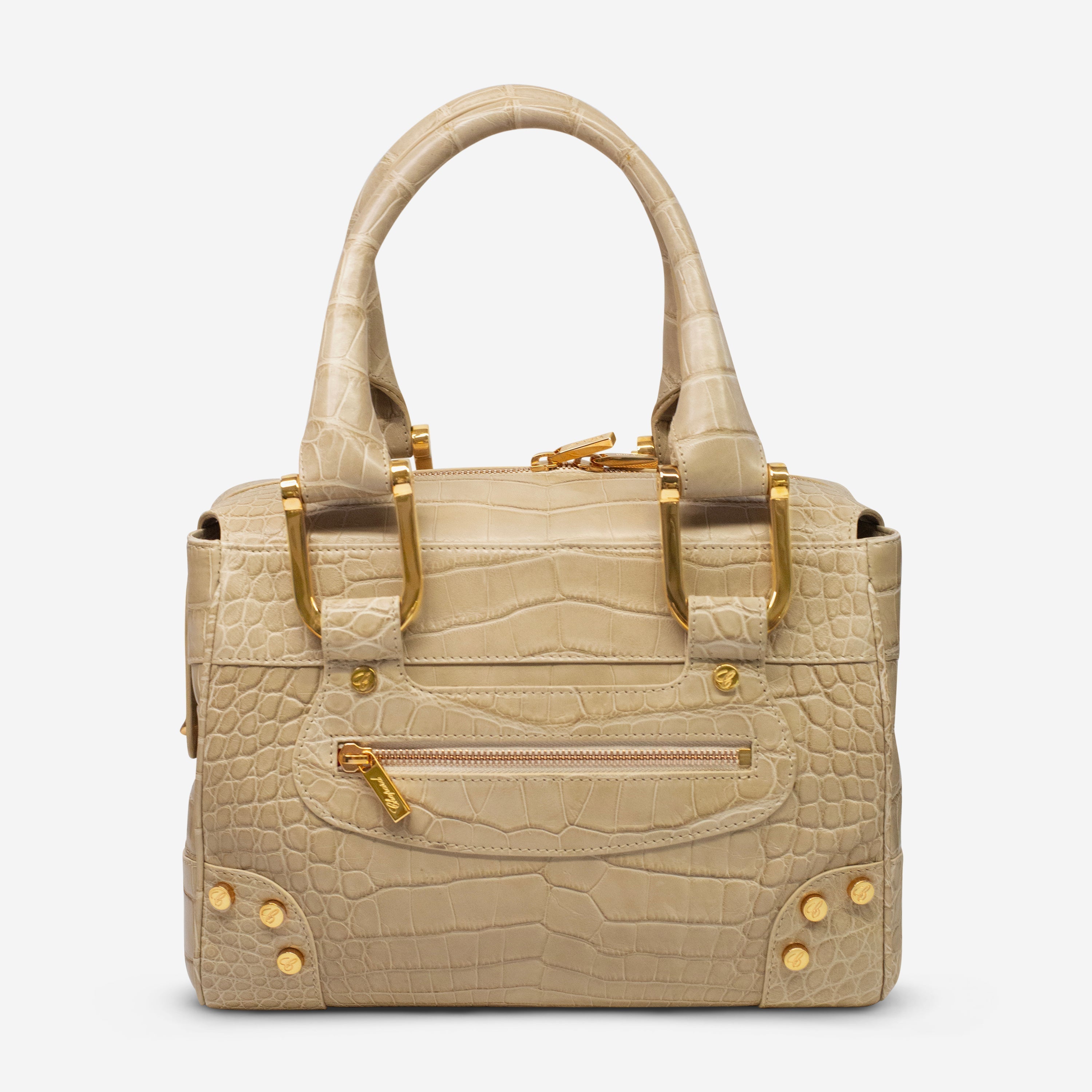 Chopard Caroline Mini Matte Beige Alligator Leather Handbag 95000-0280 — view 3