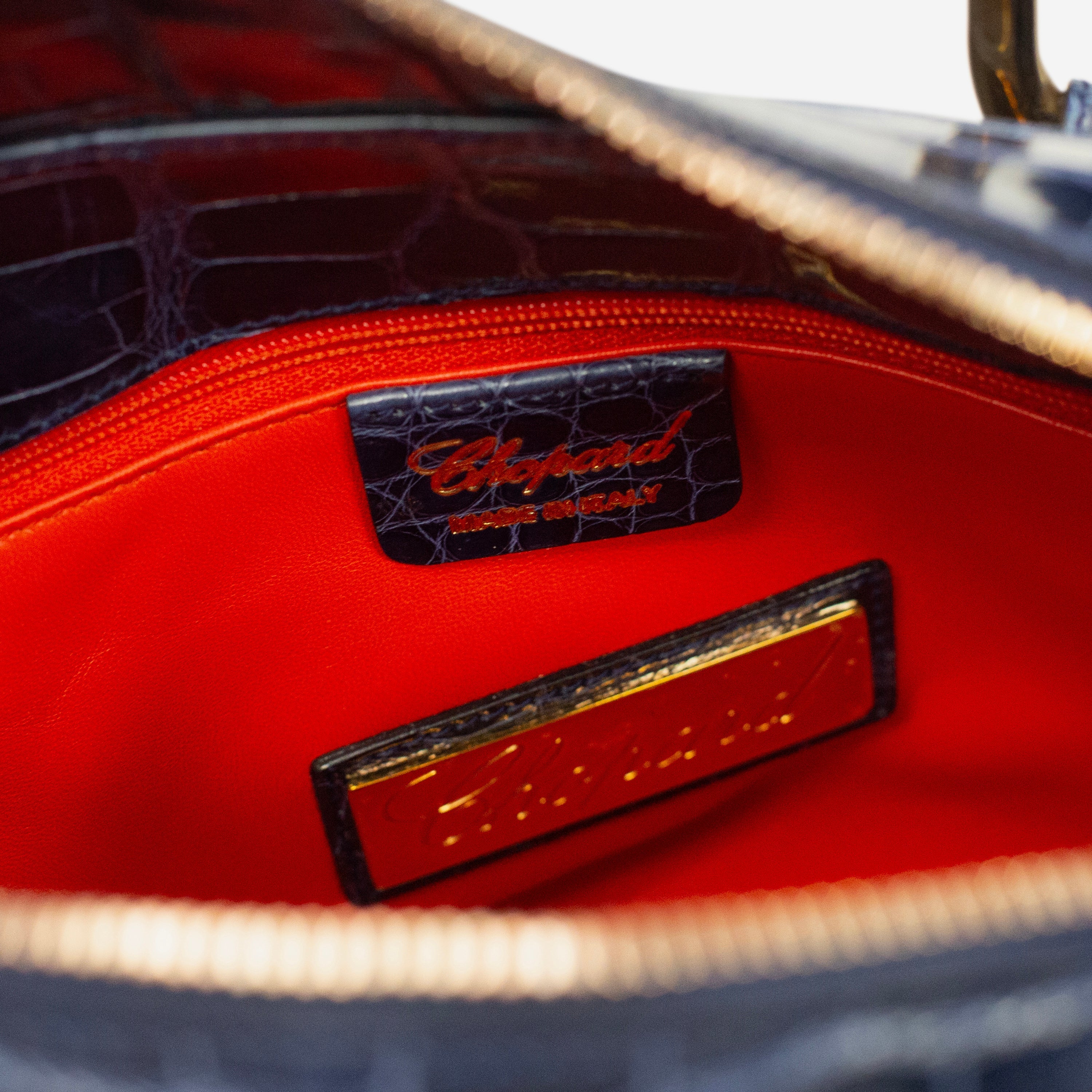 Chopard Caroline Mini Shiny Blue Alligator Leather Handbag 95000-0279 — view 4
