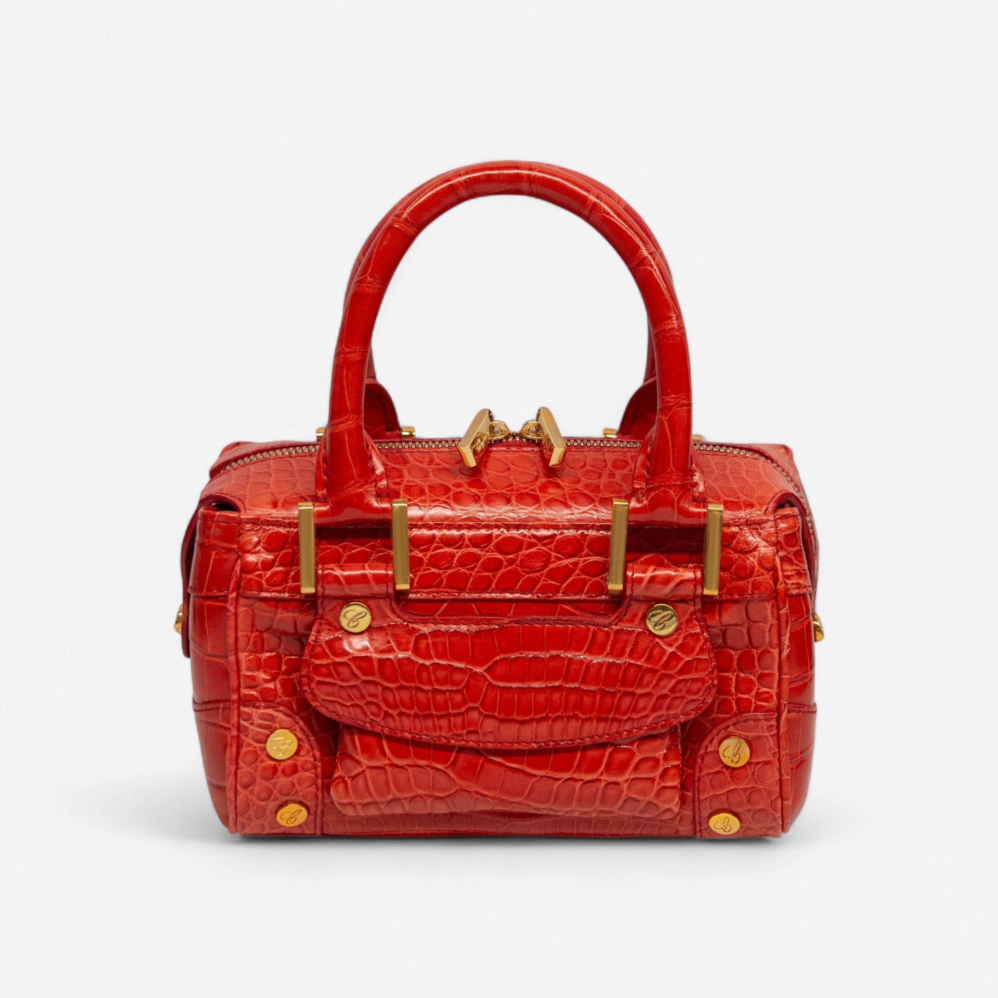 Chopard Baby Caroline Red Shiny Alligator Leather Handbag 95000-0282