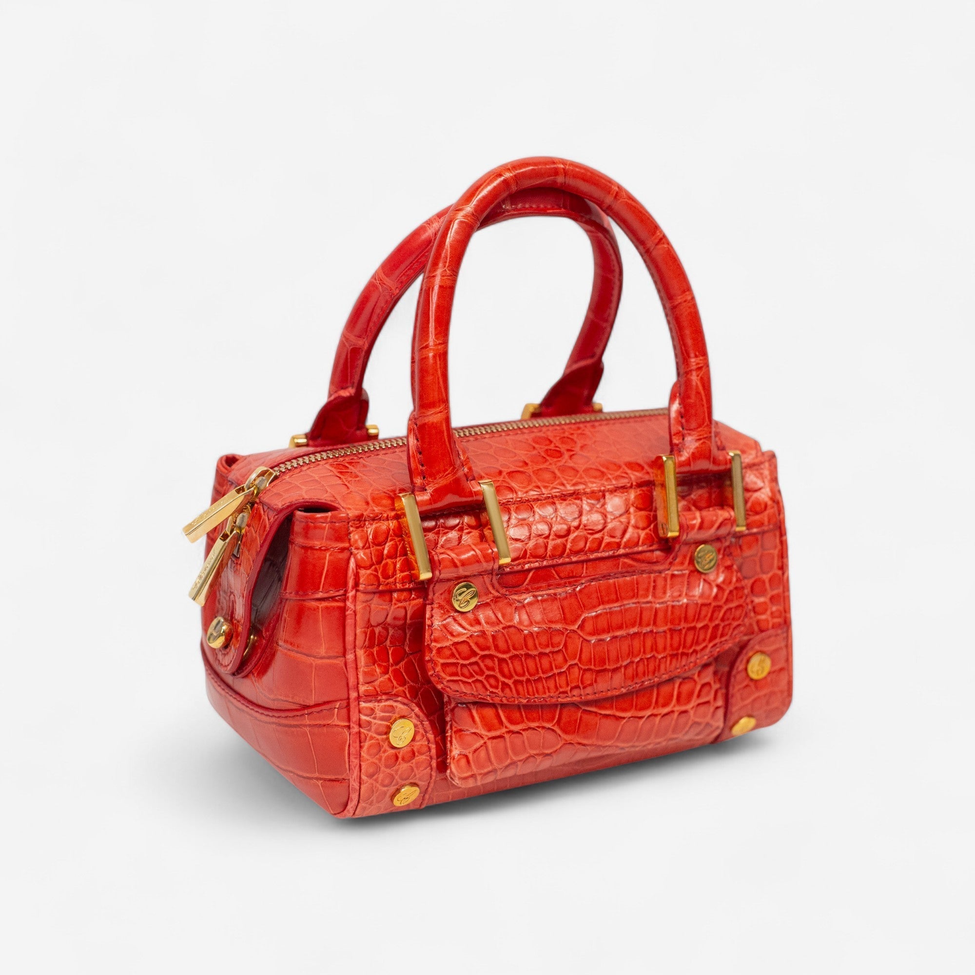 Chopard Baby Caroline Red Shiny Alligator Leather Handbag 95000-0282 — view 2