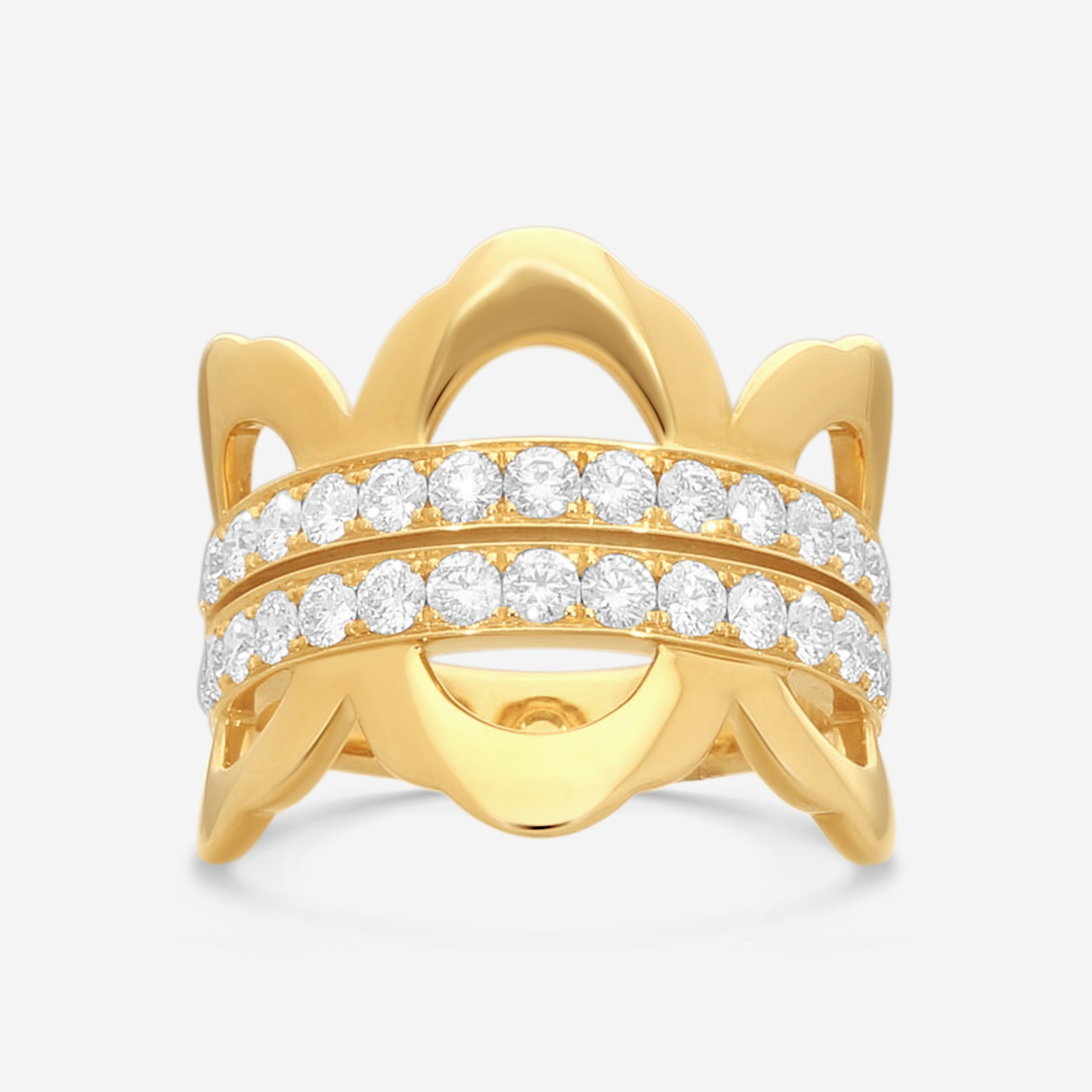 Hearts On Fire Lorelei 18K Yellow Gold Diamond Ring Sz. 5.5 HFRLORL01058Y