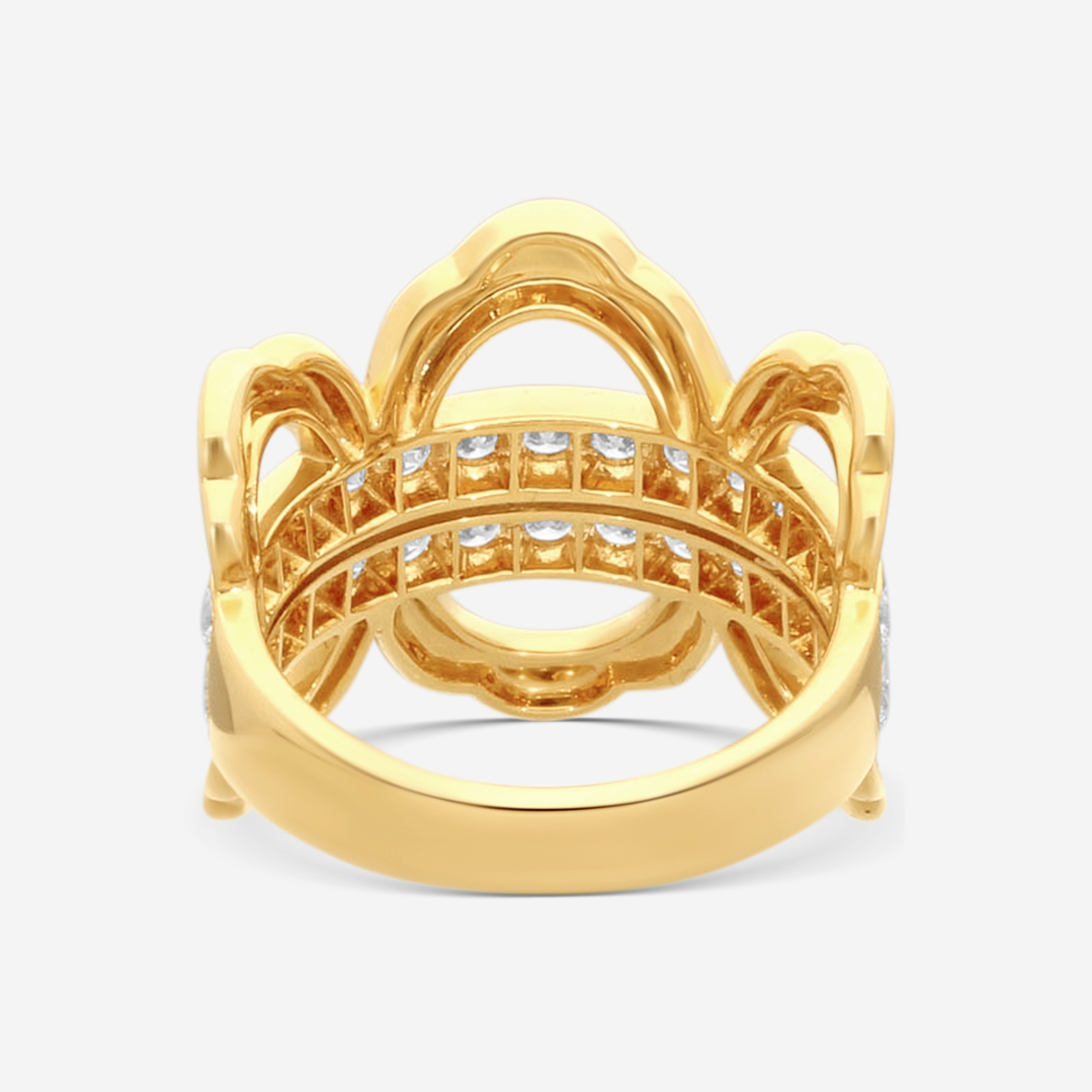 Hearts On Fire Lorelei 18K Yellow Gold Diamond Ring Sz. 5.5 HFRLORL01058Y — view 3