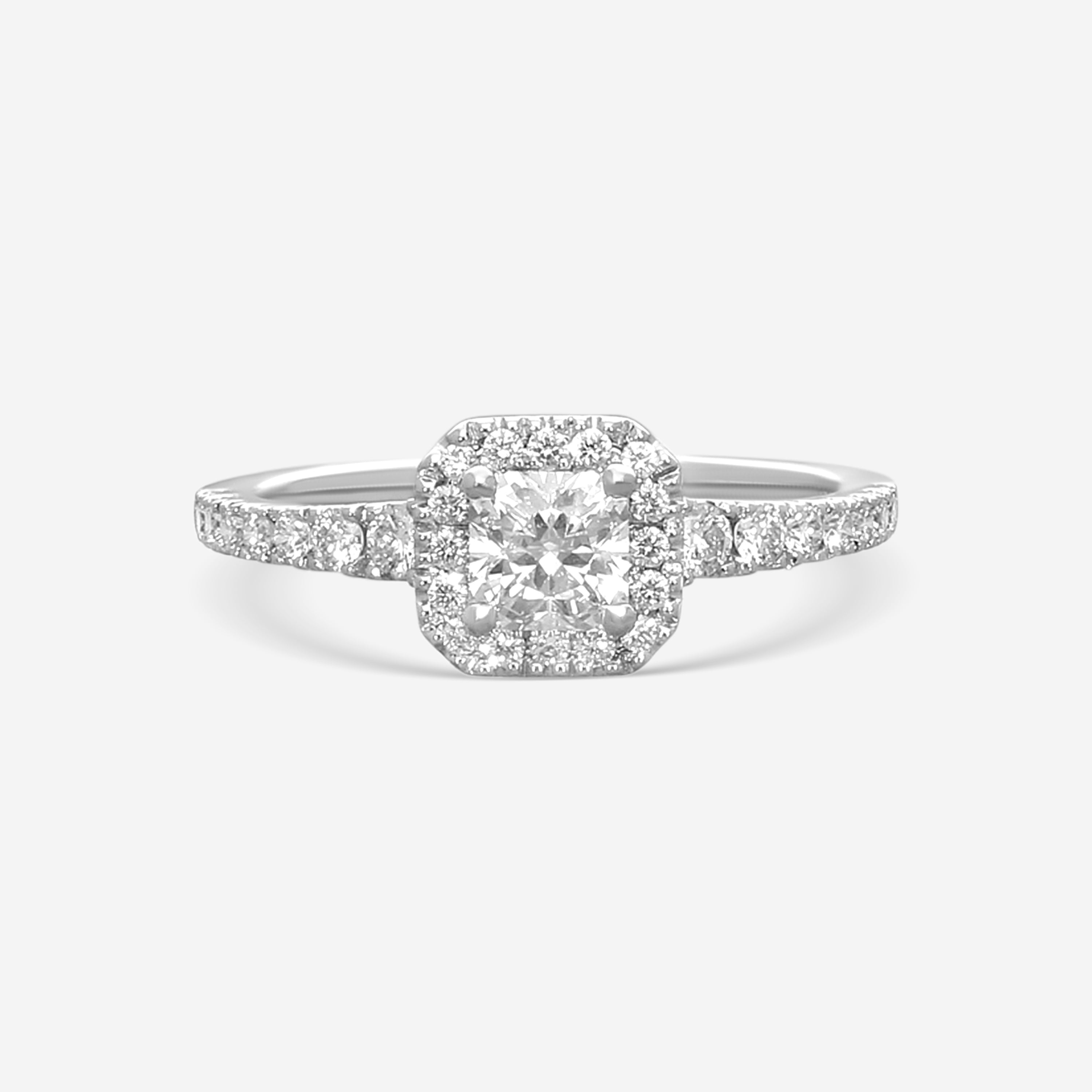 Hearts On Fire Transcend Premier Dream 18K White Gold Ring Sz. 6.75 HBRTCPD00908
