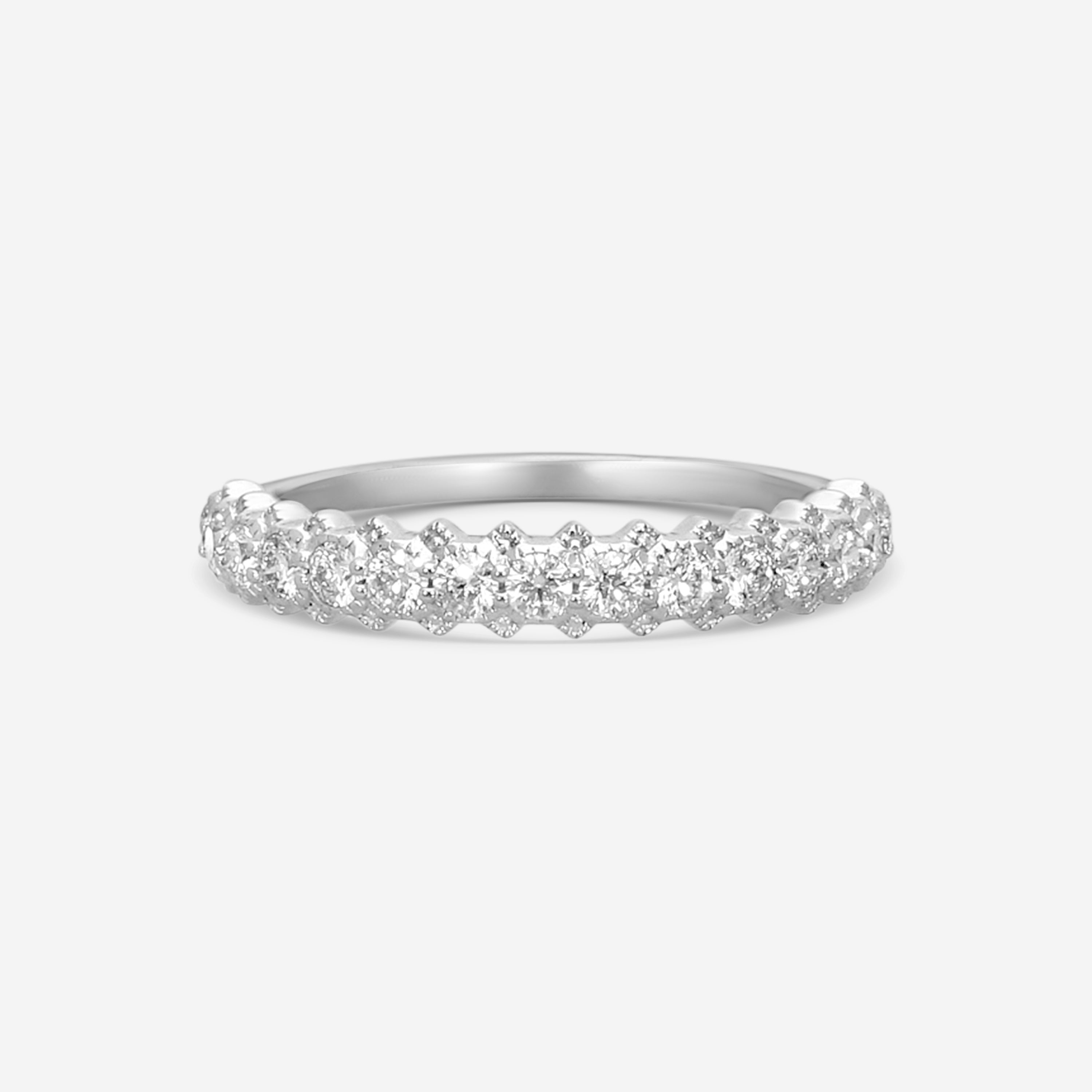 Hearts On Fire Liliana Milgrain 18K White Gold Diamond Ring Sz. 6.5 HBALILBEZM00