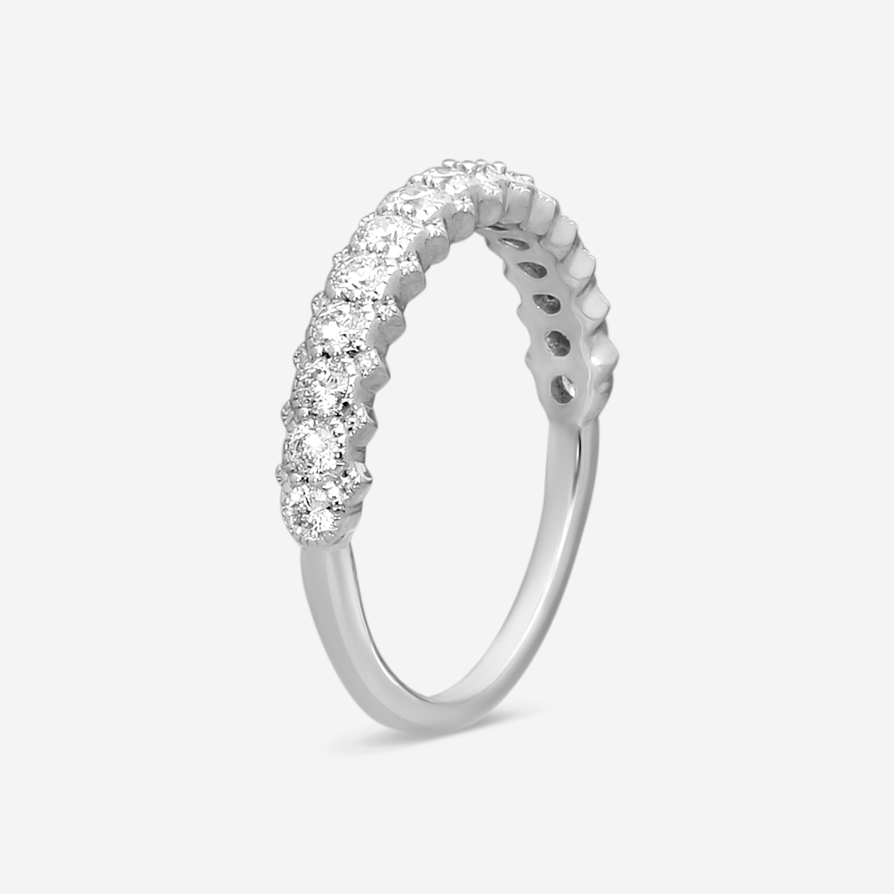 Hearts On Fire Liliana Milgrain 18K White Gold Diamond Ring Sz. 6.5 HBALILBEZM00 — view 2