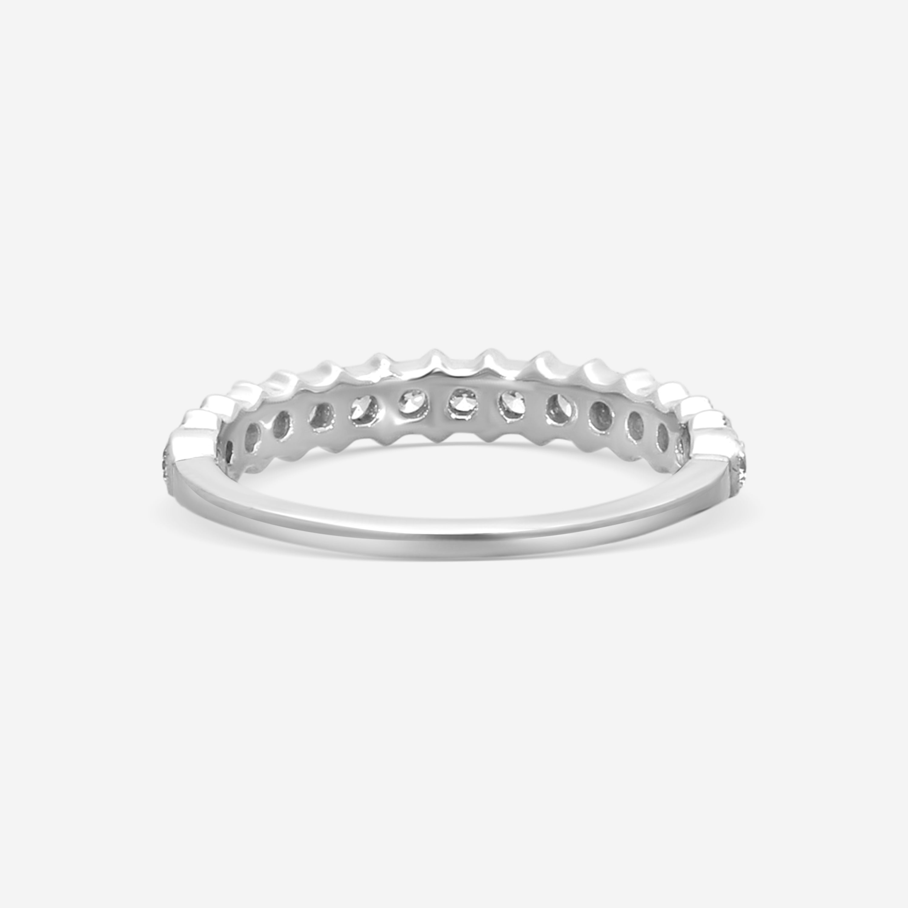 Hearts On Fire Liliana Milgrain 18K White Gold Diamond Ring Sz. 6.5 HBALILBEZM00 — view 3