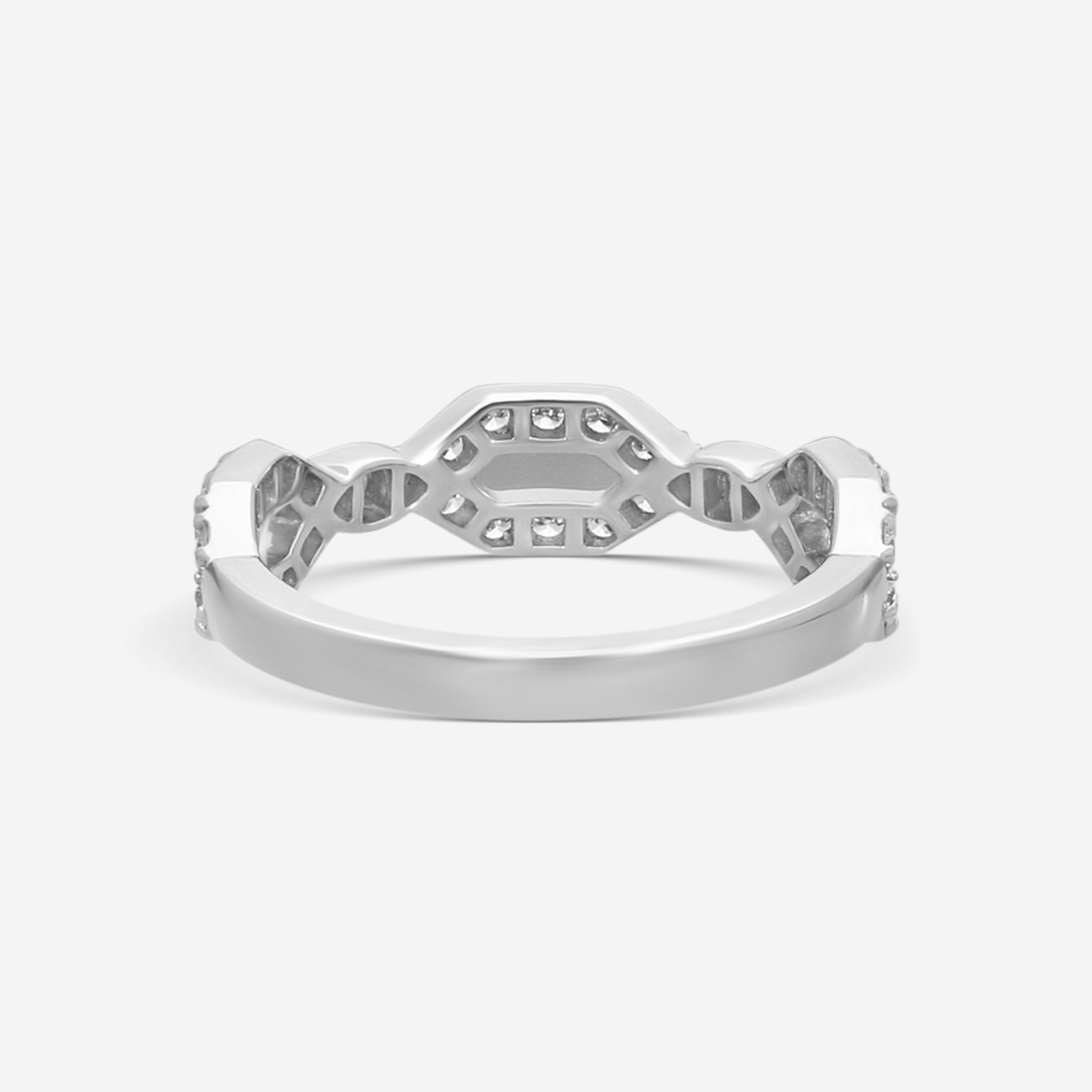 Hearts On Fire Liliana 18K White Gold Diamond Band Ring Sz. 6.5 HBALILBEZM00458W — view 3