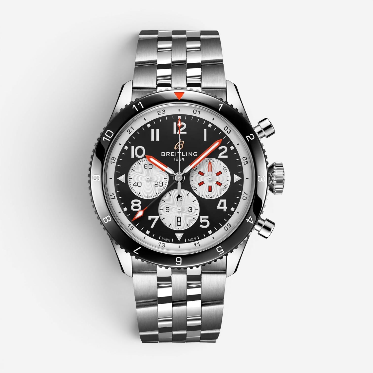 Breitling Classic AVI Super Mosquito Stainless Steel Automatic Men's Watch YB044
