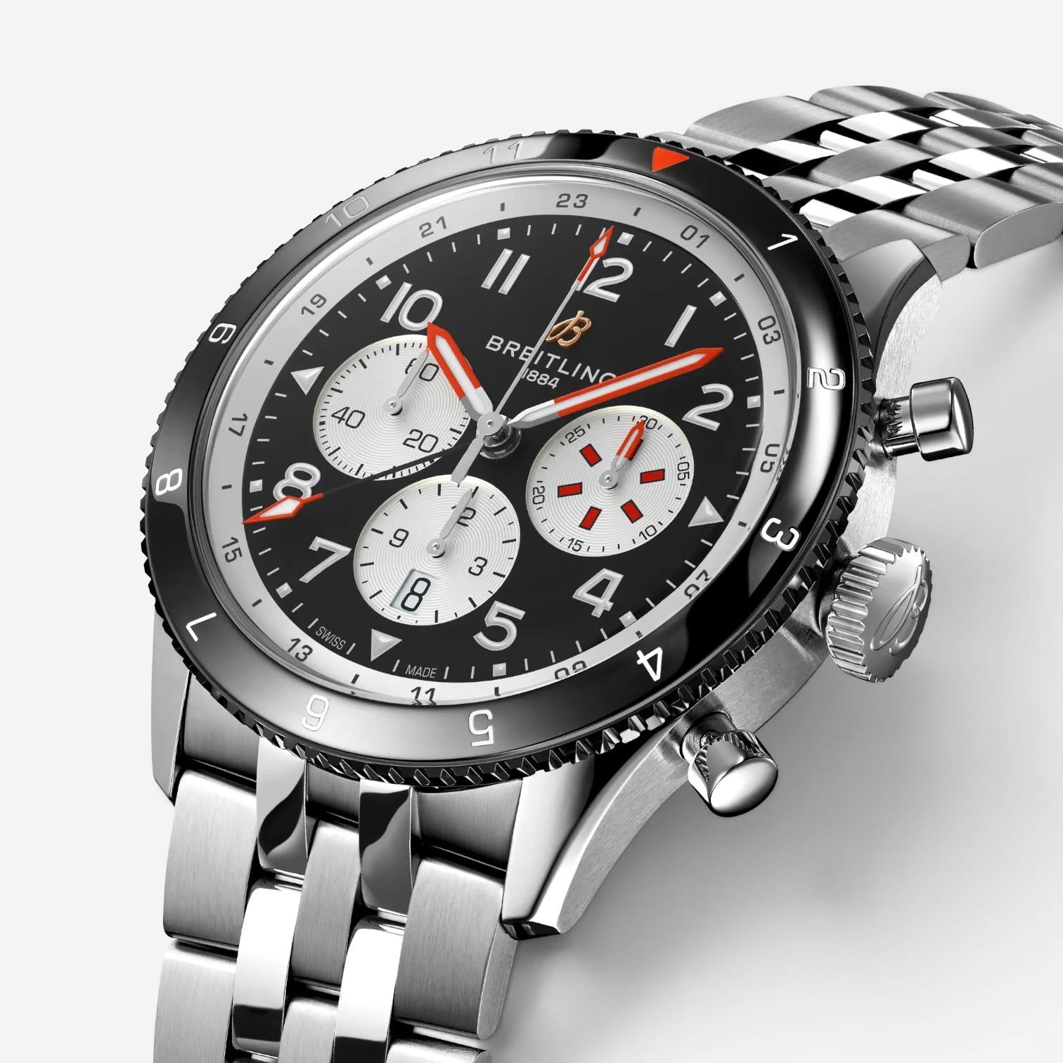 Breitling Classic AVI Super Mosquito Stainless Steel Automatic Men's Watch YB044 — view 2