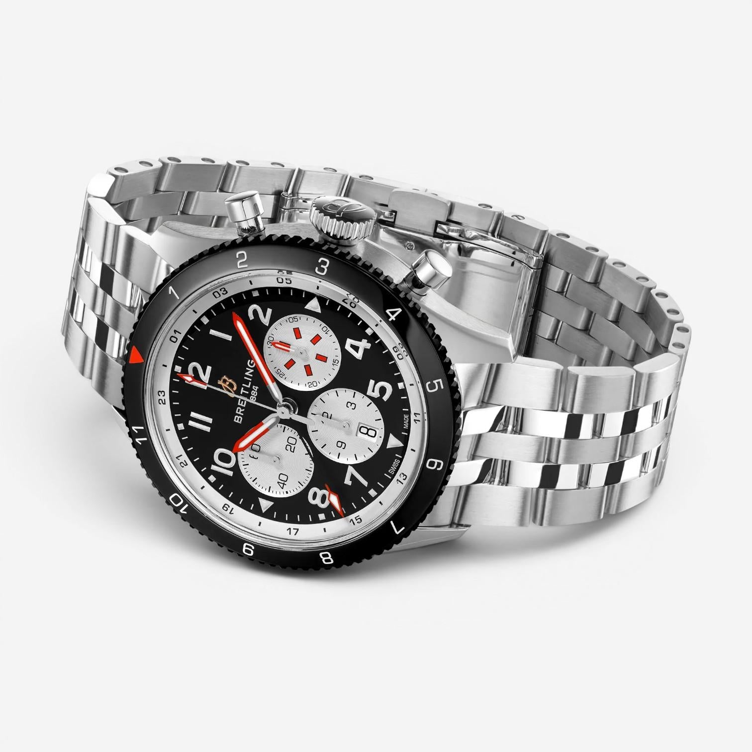 Breitling Classic AVI Super Mosquito Stainless Steel Automatic Men's Watch YB044 — view 3