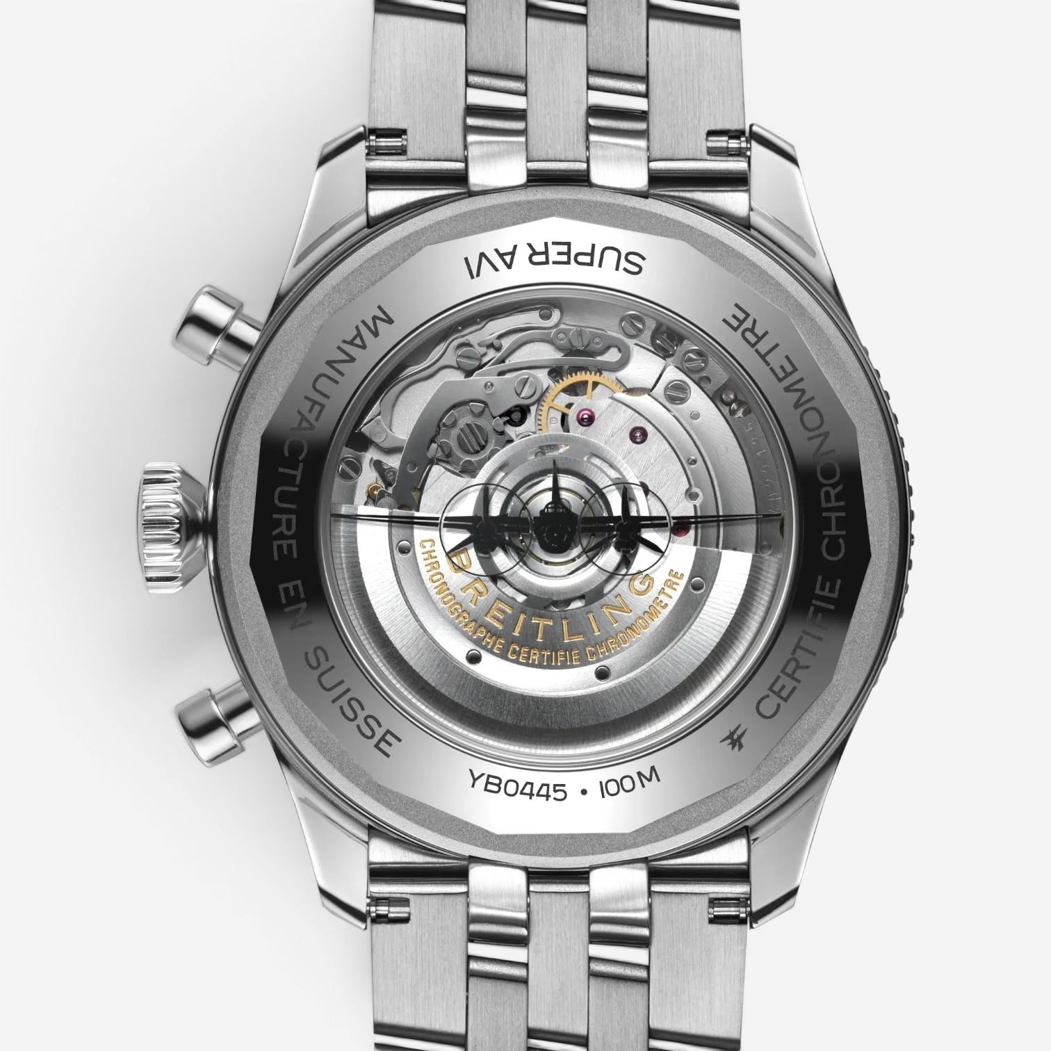 Breitling Classic AVI Super Mosquito Stainless Steel Automatic Men's Watch YB044 — view 4