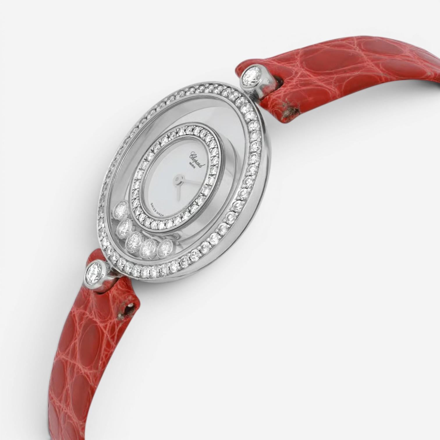 Chopard Happy Diamonds 18K White Gold Diamond Quartz Ladies Watch 20/3957 — view 2