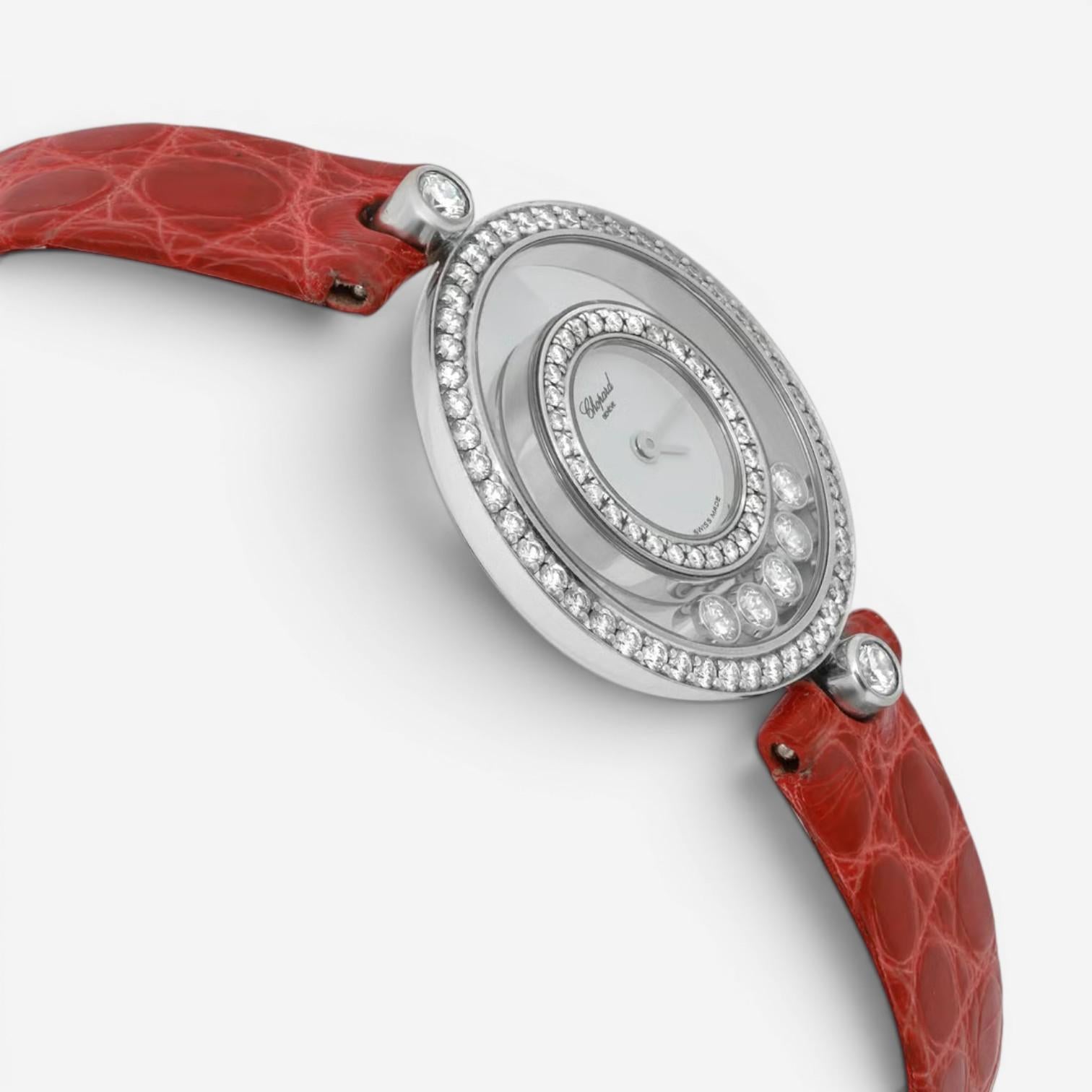 Chopard Happy Diamonds 18K White Gold Diamond Quartz Ladies Watch 20/3957 — view 3