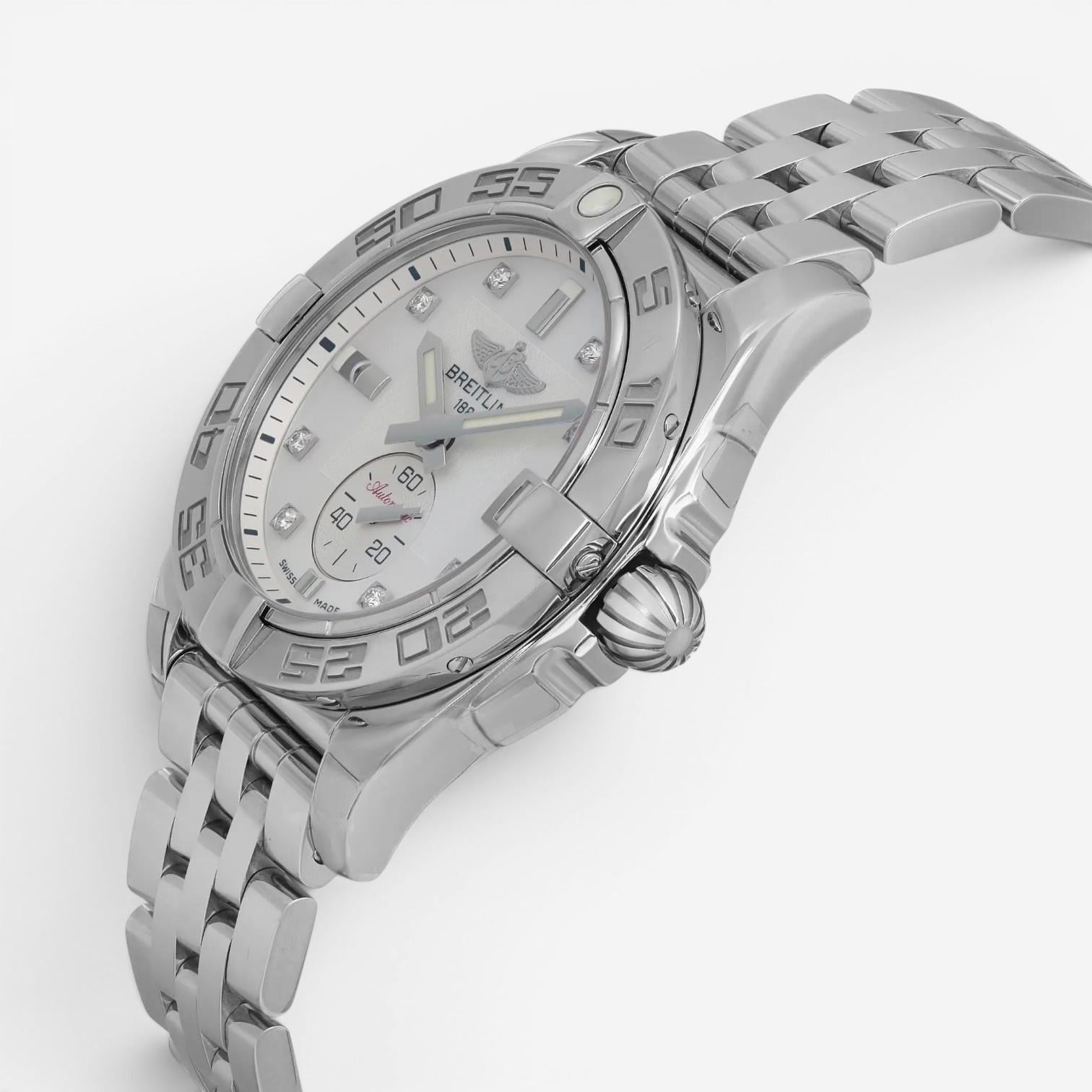 Breitling Galactic 36 Stainless Steel Diamond Automatic Ladies Watch A37330121A1 — view 2