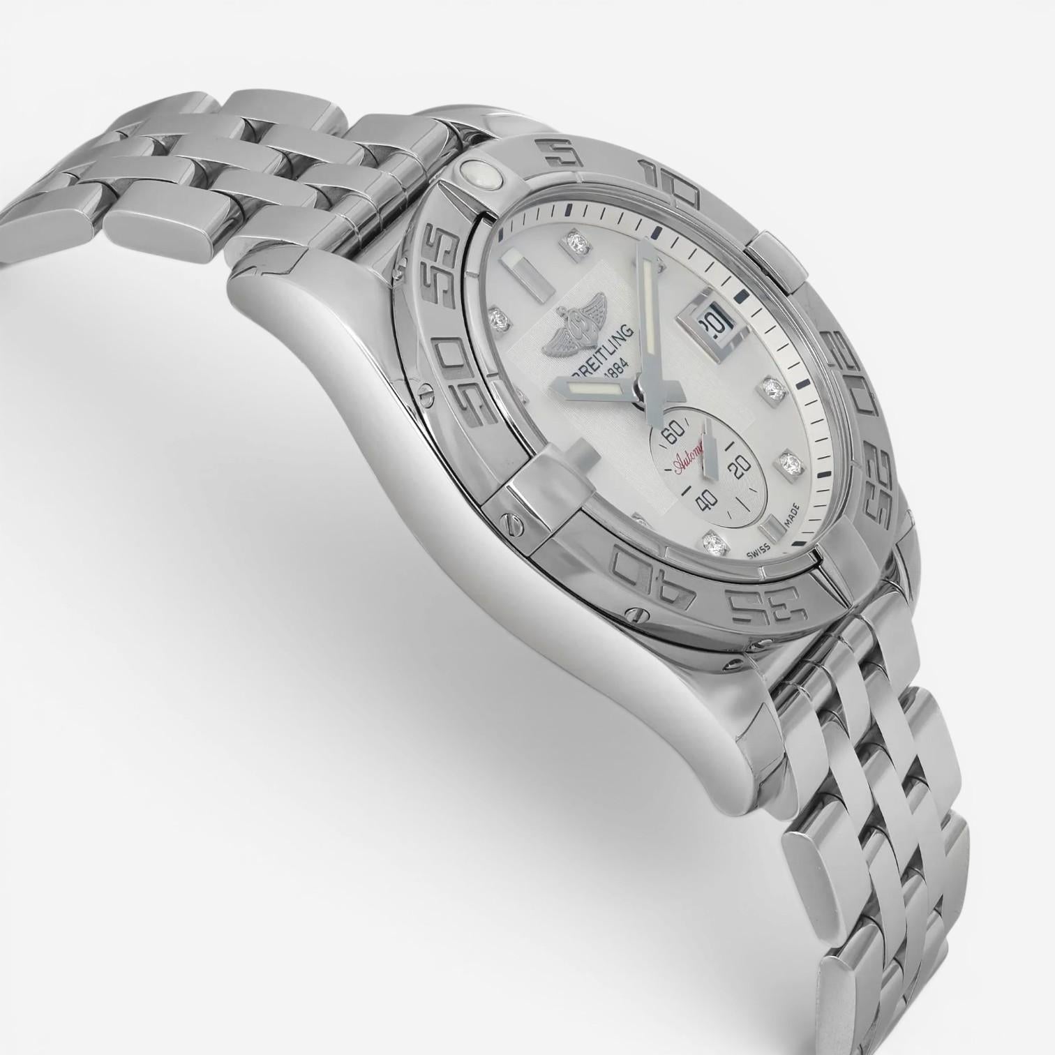Breitling Galactic 36 Stainless Steel Diamond Automatic Ladies Watch A37330121A1 — view 3