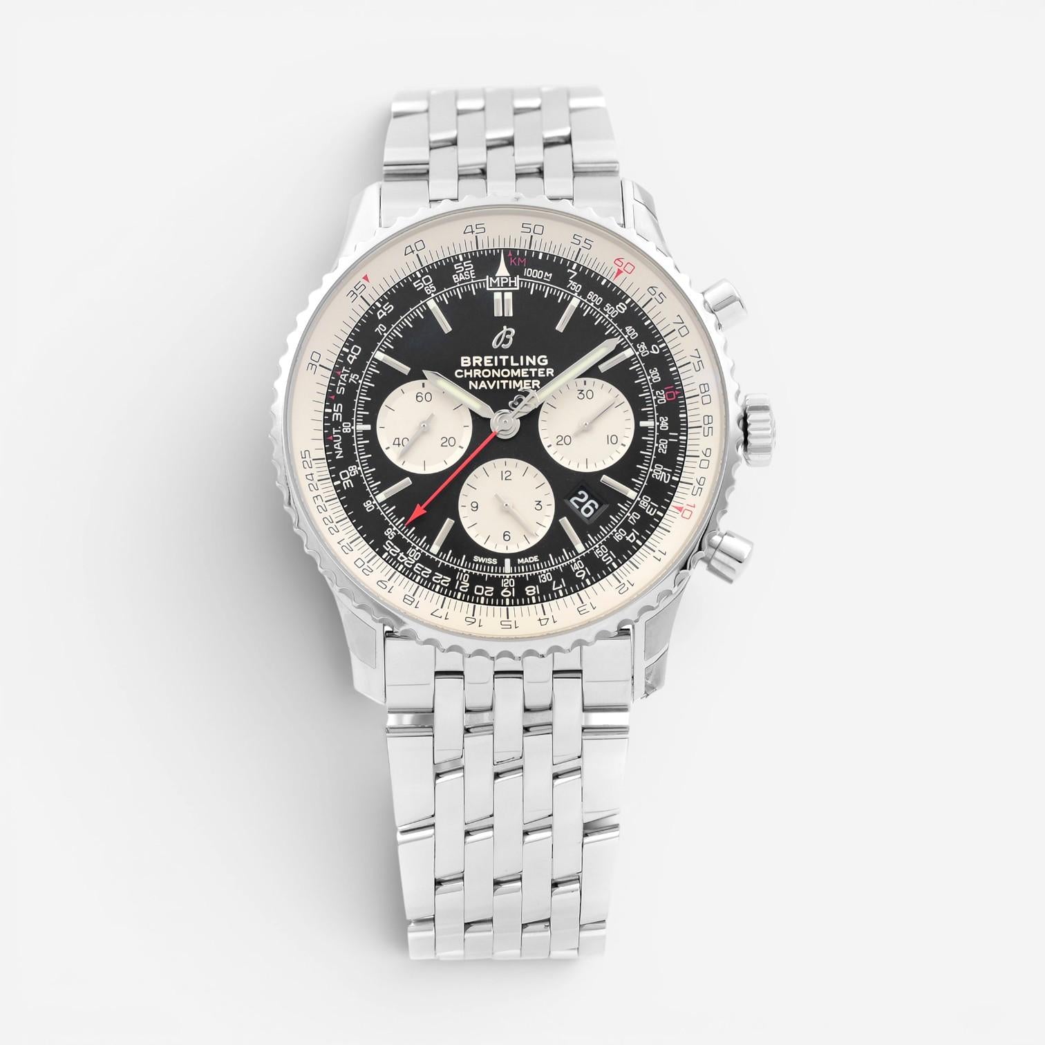 Breitling Navitimer B01 Chronograph Stainless Steel Automatic Men's Watch AB0127