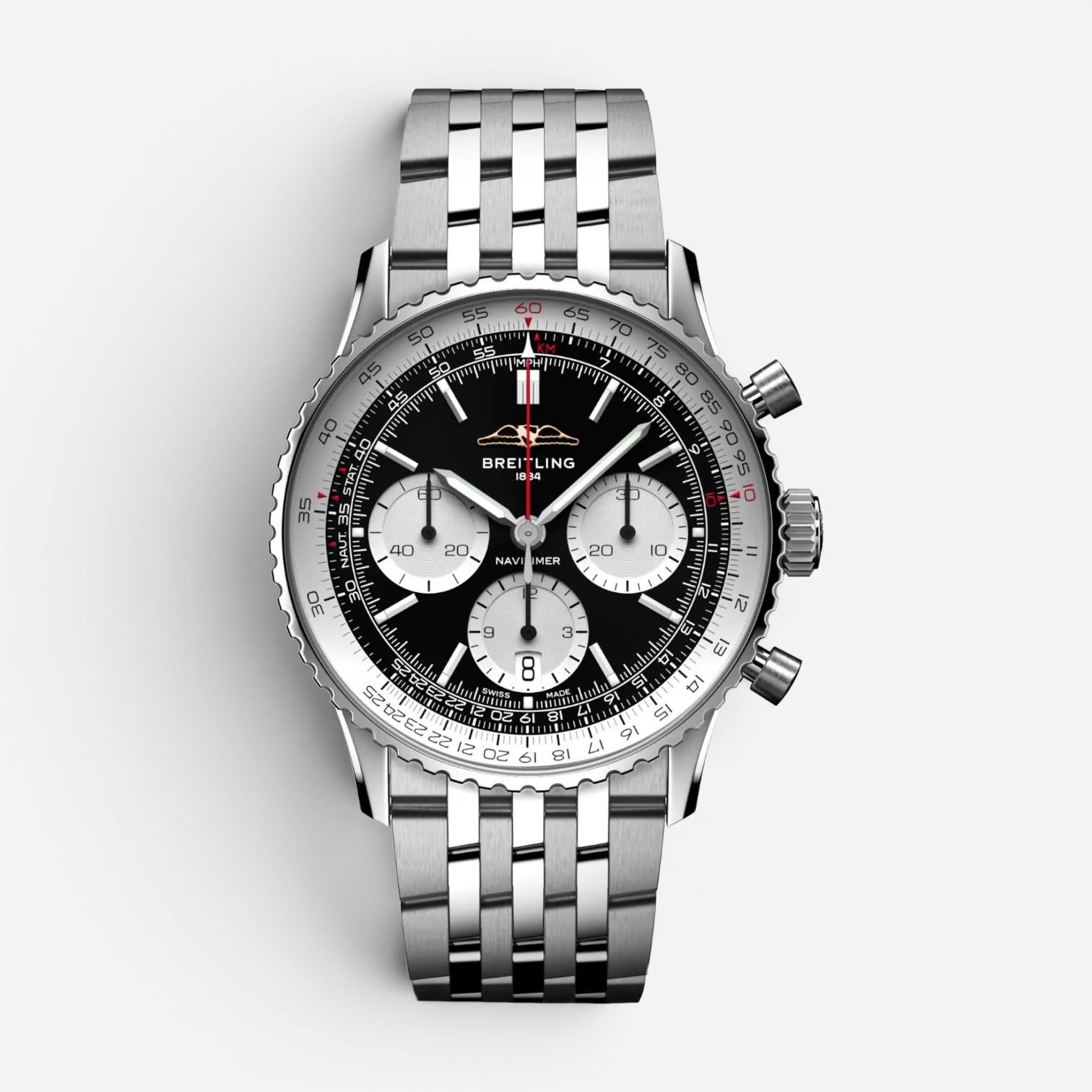 Breitling Navitimer Chronograph Stainless Steel Automatic Men's Watch AB0139211B