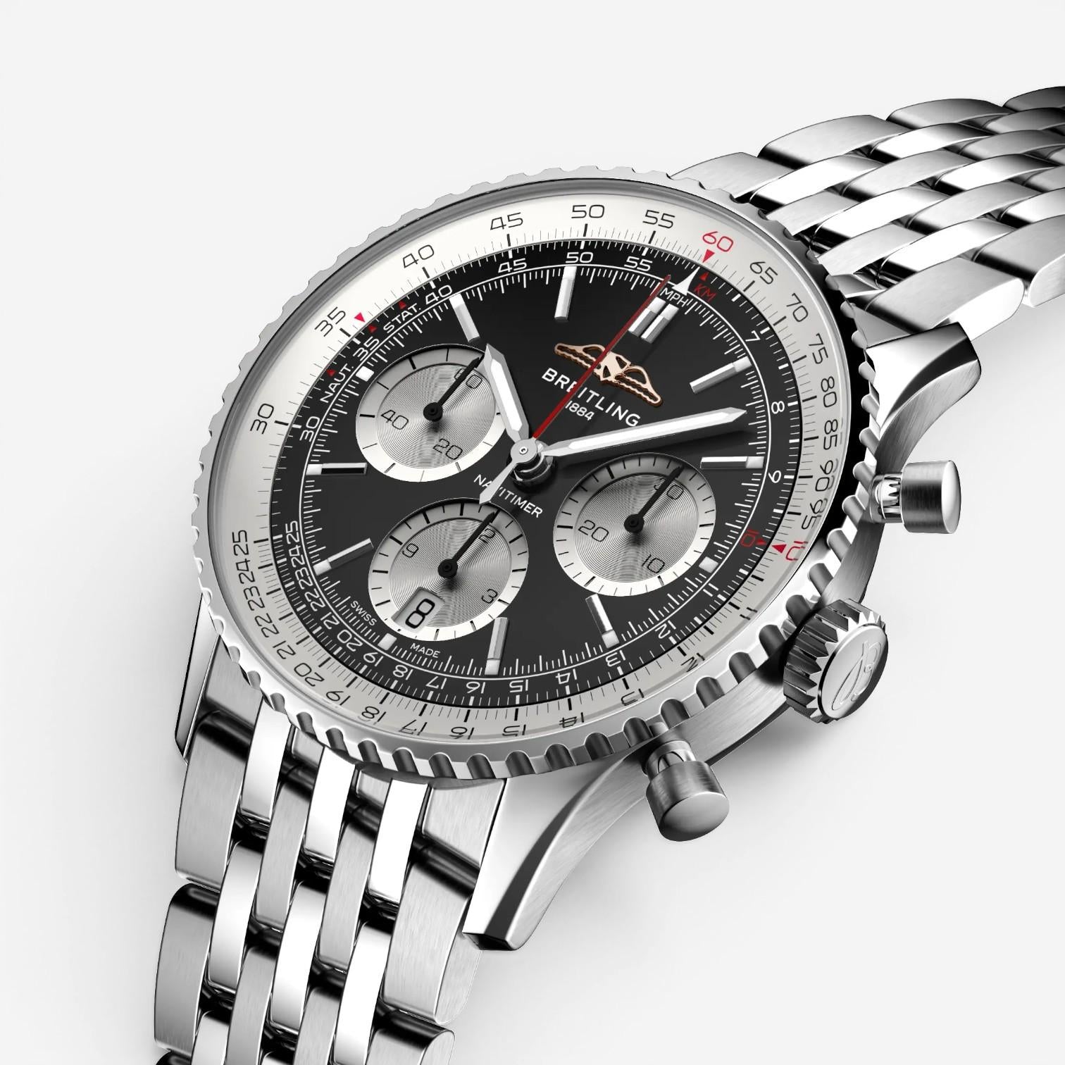 Breitling Navitimer Chronograph Stainless Steel Automatic Men's Watch AB0139211B — view 2