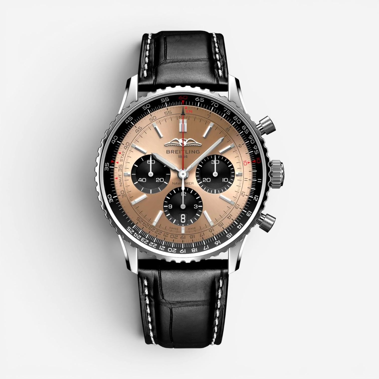 Breitling Navitimer Chronograph Stainless Steel Automatic Men's Watch AB0138241K