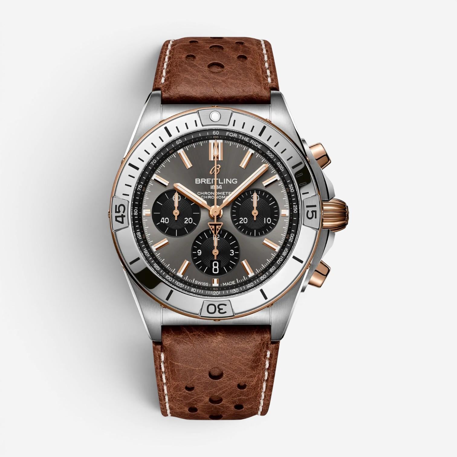 Breitling Chronomat Titanium & 18K Rose Gold Automatic Men's Watch TB0134101M1X1