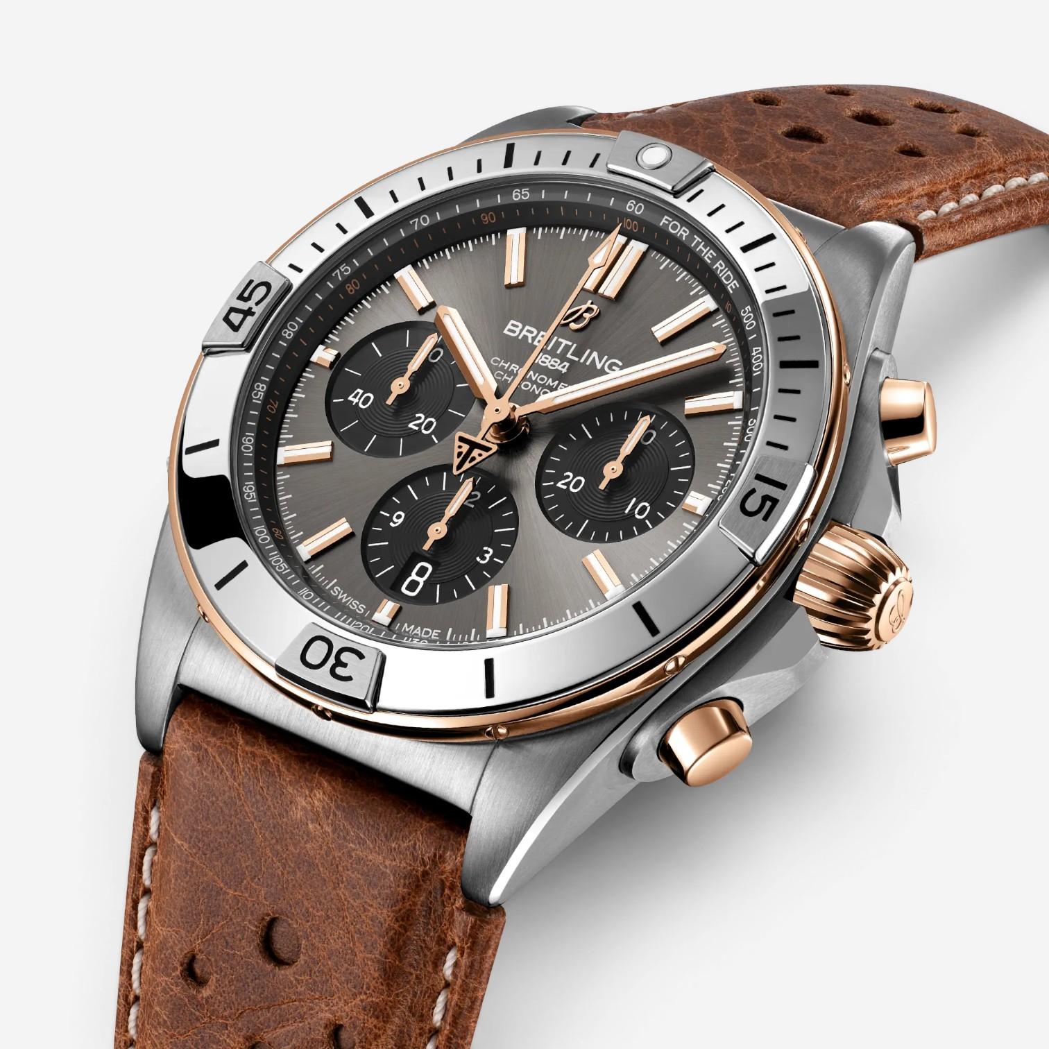 Breitling Chronomat Titanium & 18K Rose Gold Automatic Men's Watch TB0134101M1X1 — view 2