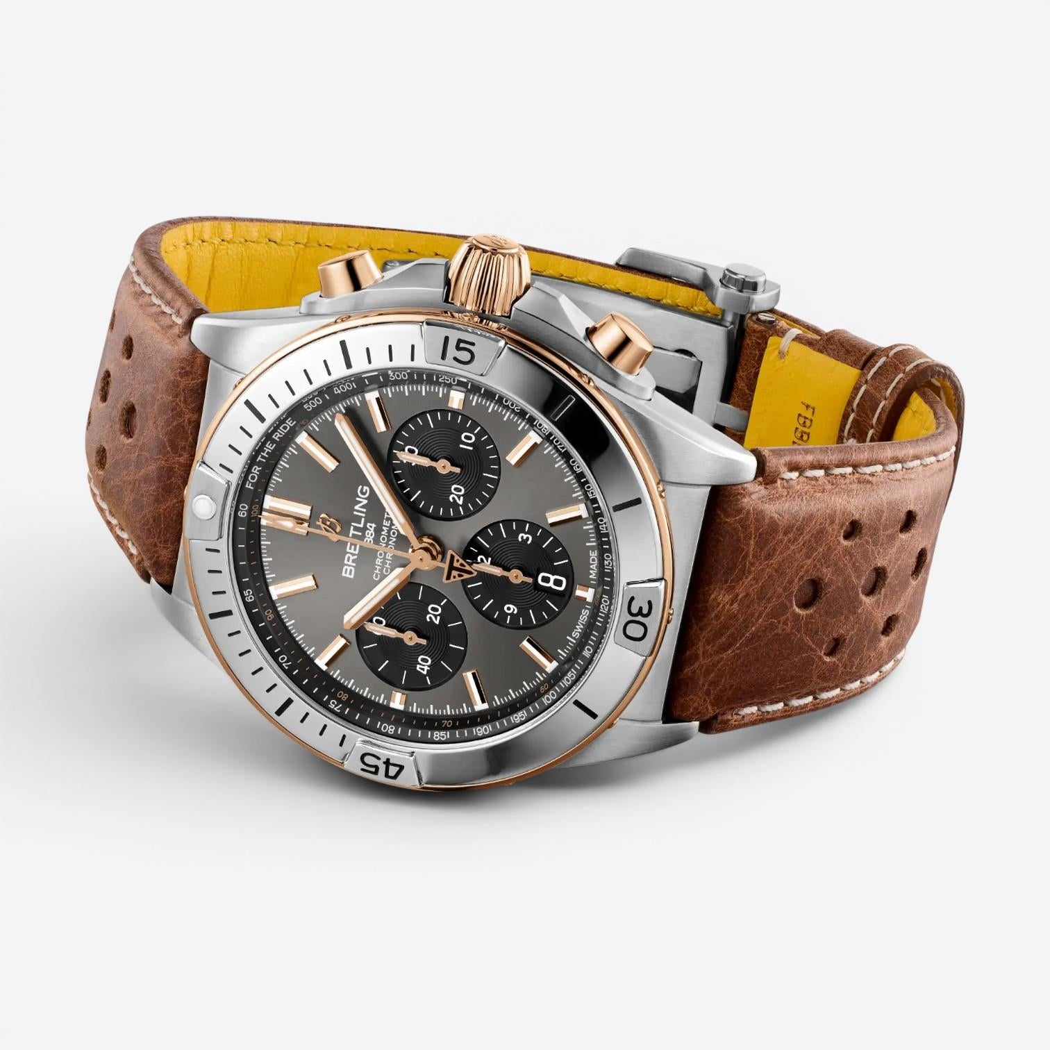 Breitling Chronomat Titanium & 18K Rose Gold Automatic Men's Watch TB0134101M1X1 — view 3